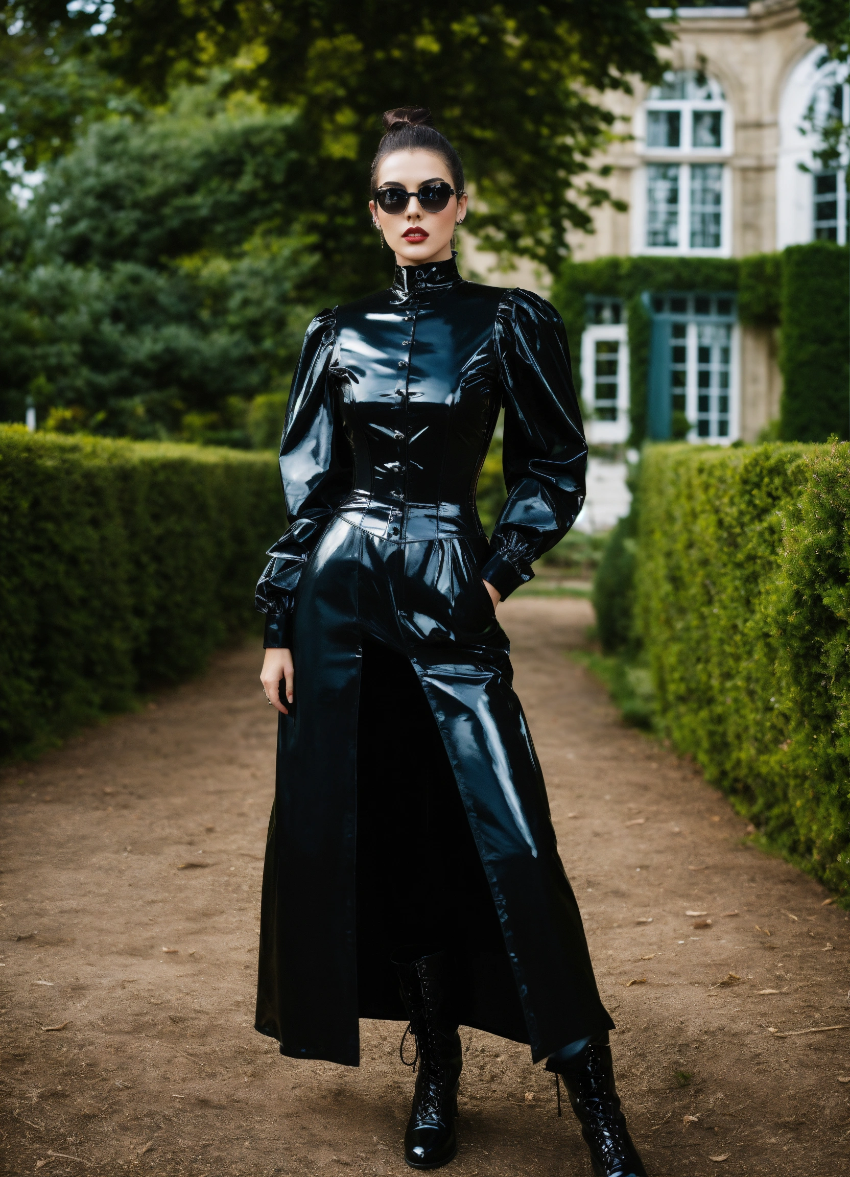 Lexica - Stunning french seductress woman fashion model, brunette ...