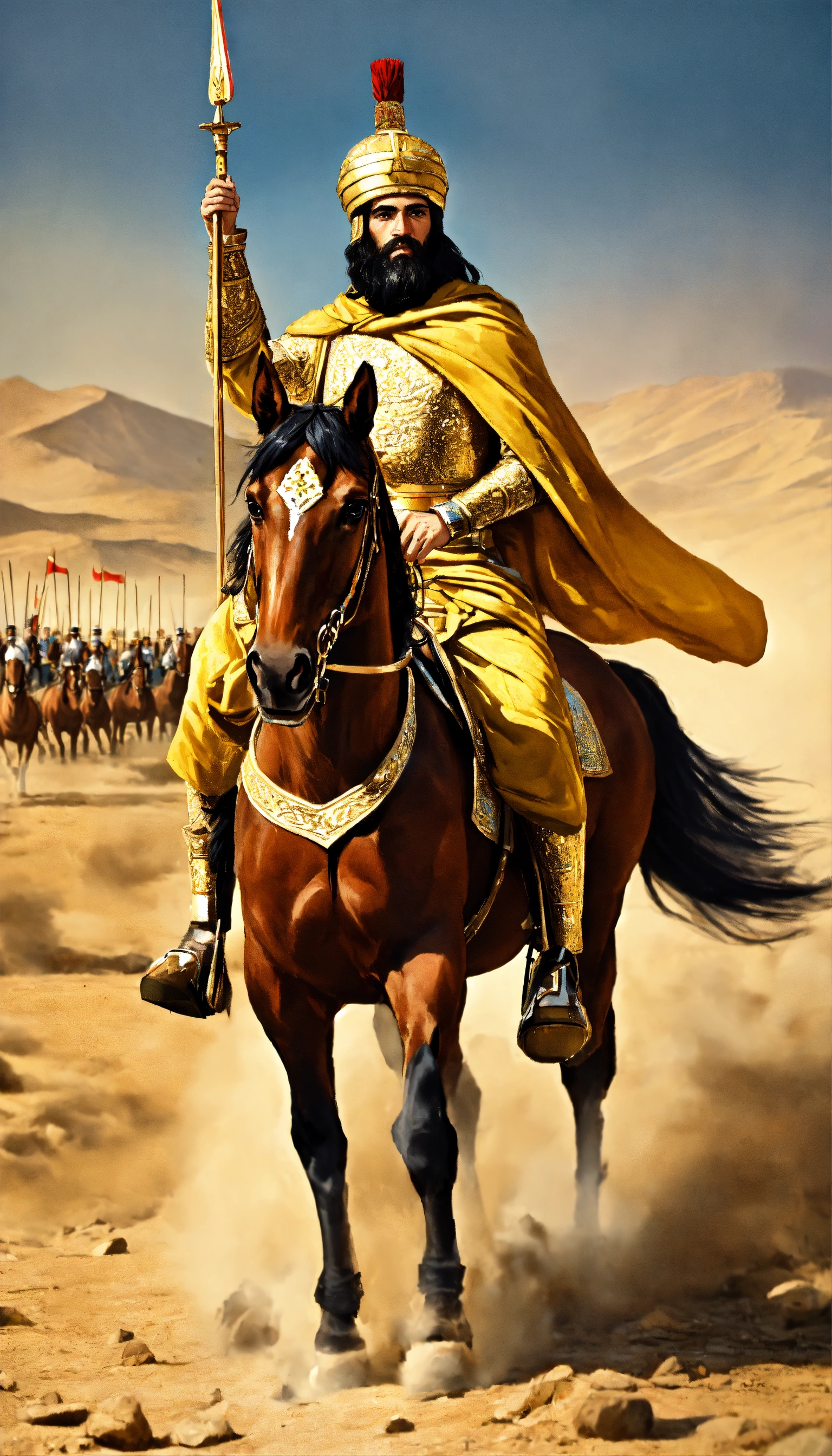 Lexica - Cyrus the Great was leading the war on horseback with his army