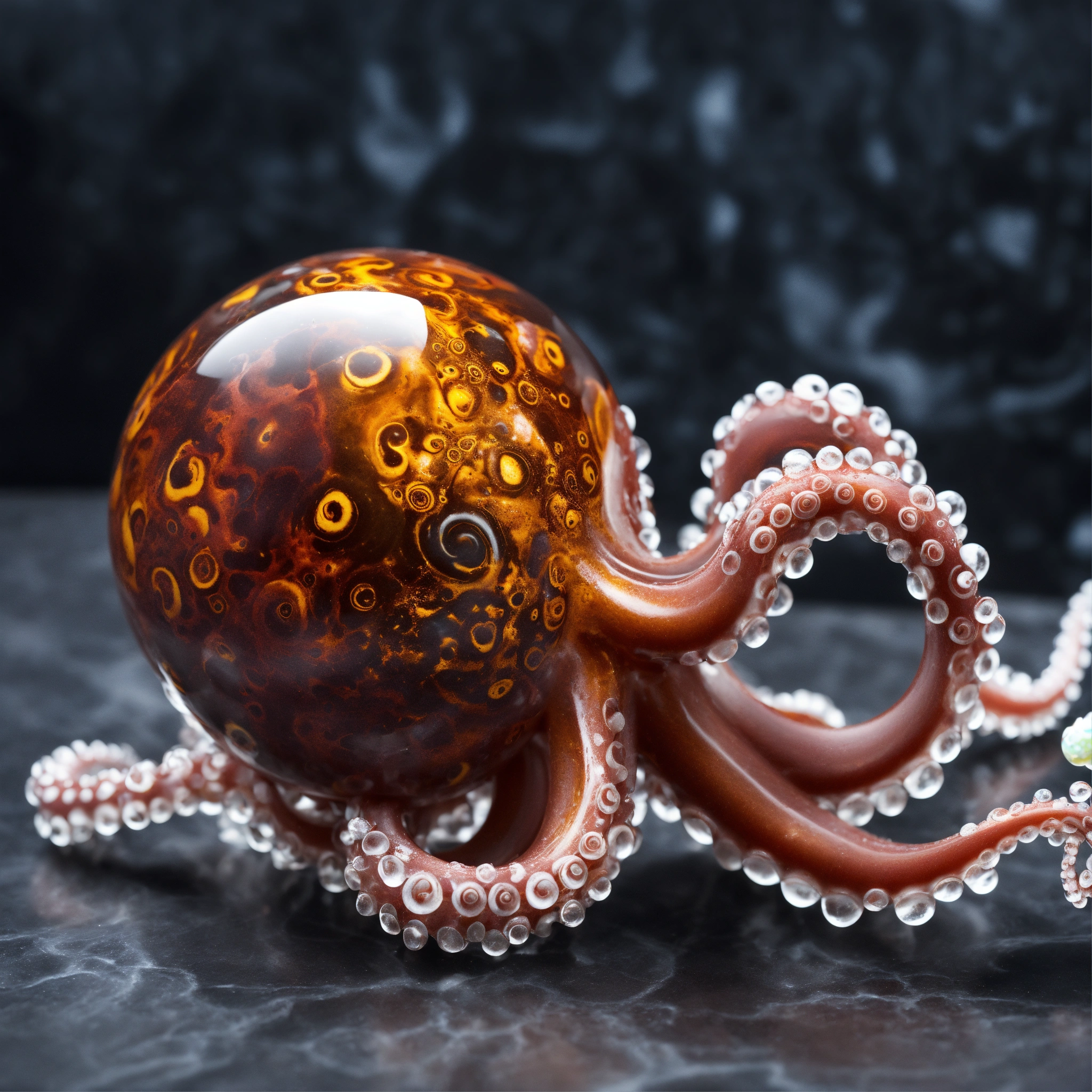 Lexica - Ultrarealistic octopus marble with oustanding elegant ...