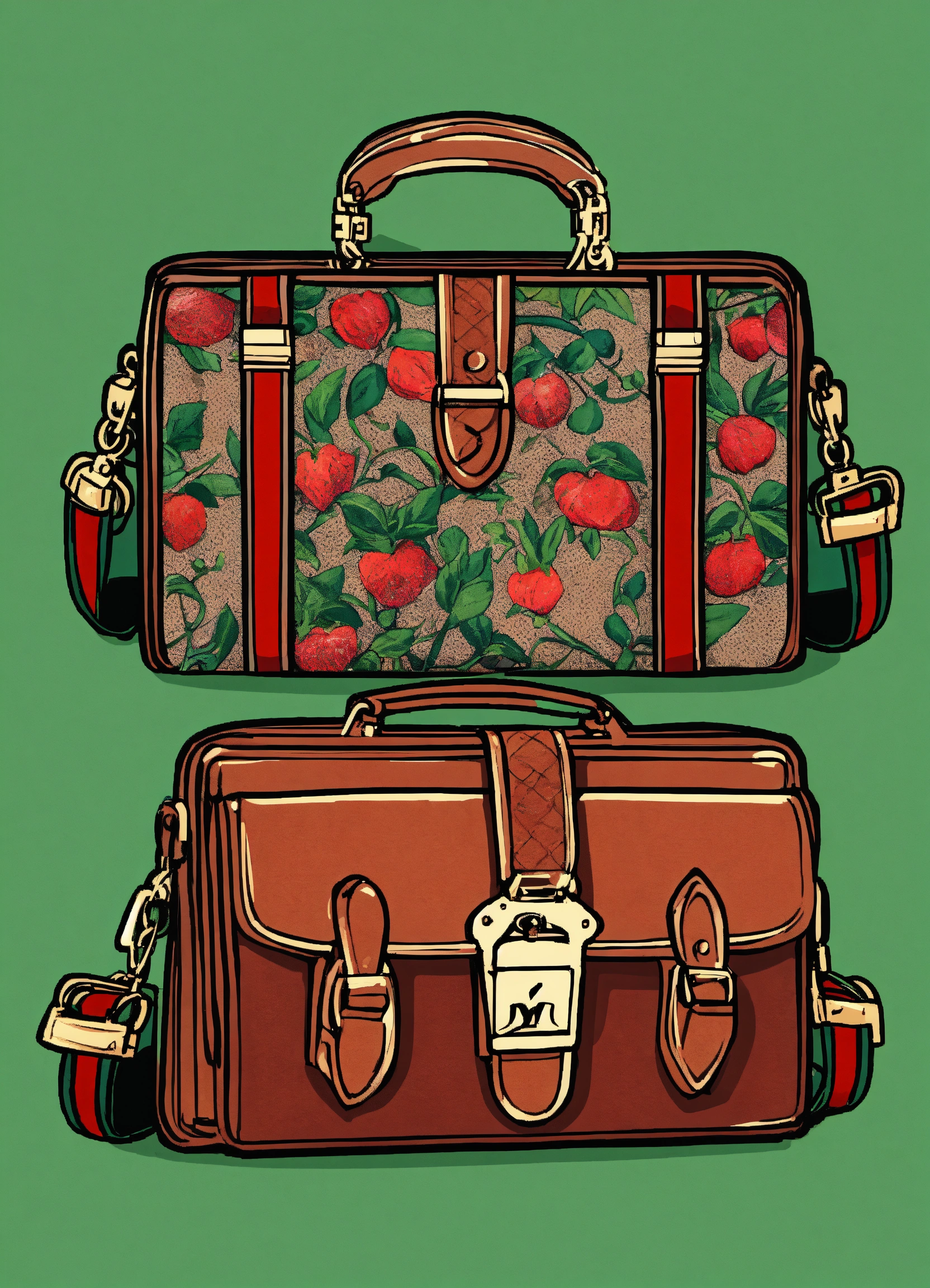 Lexica Hip hop art style gucci purse clip art