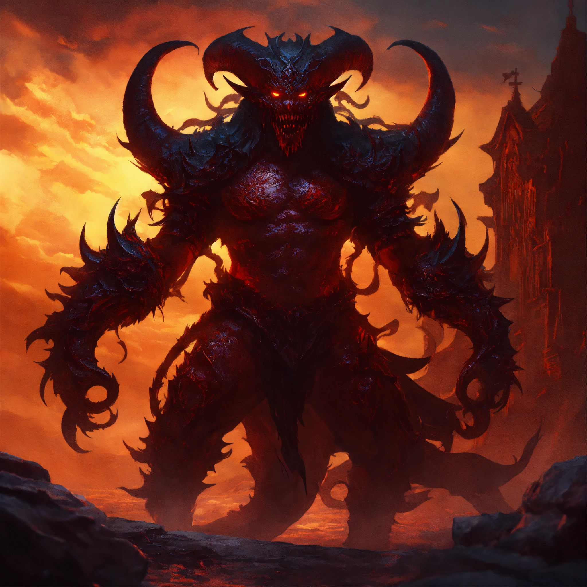 Lexica - D&D, fantasy, cinematic. Demon of the Abyss