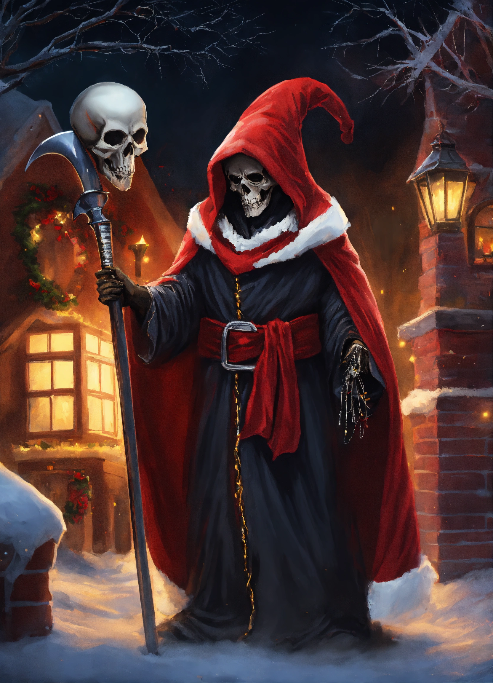 Lexica - Grim Reaper in a Santa Claus dress