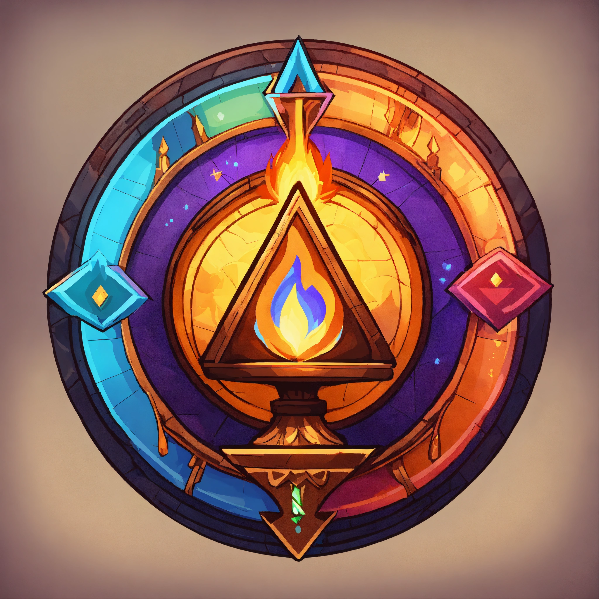 Lexica - A single full scale colorful image of a magic spell icon for a ...