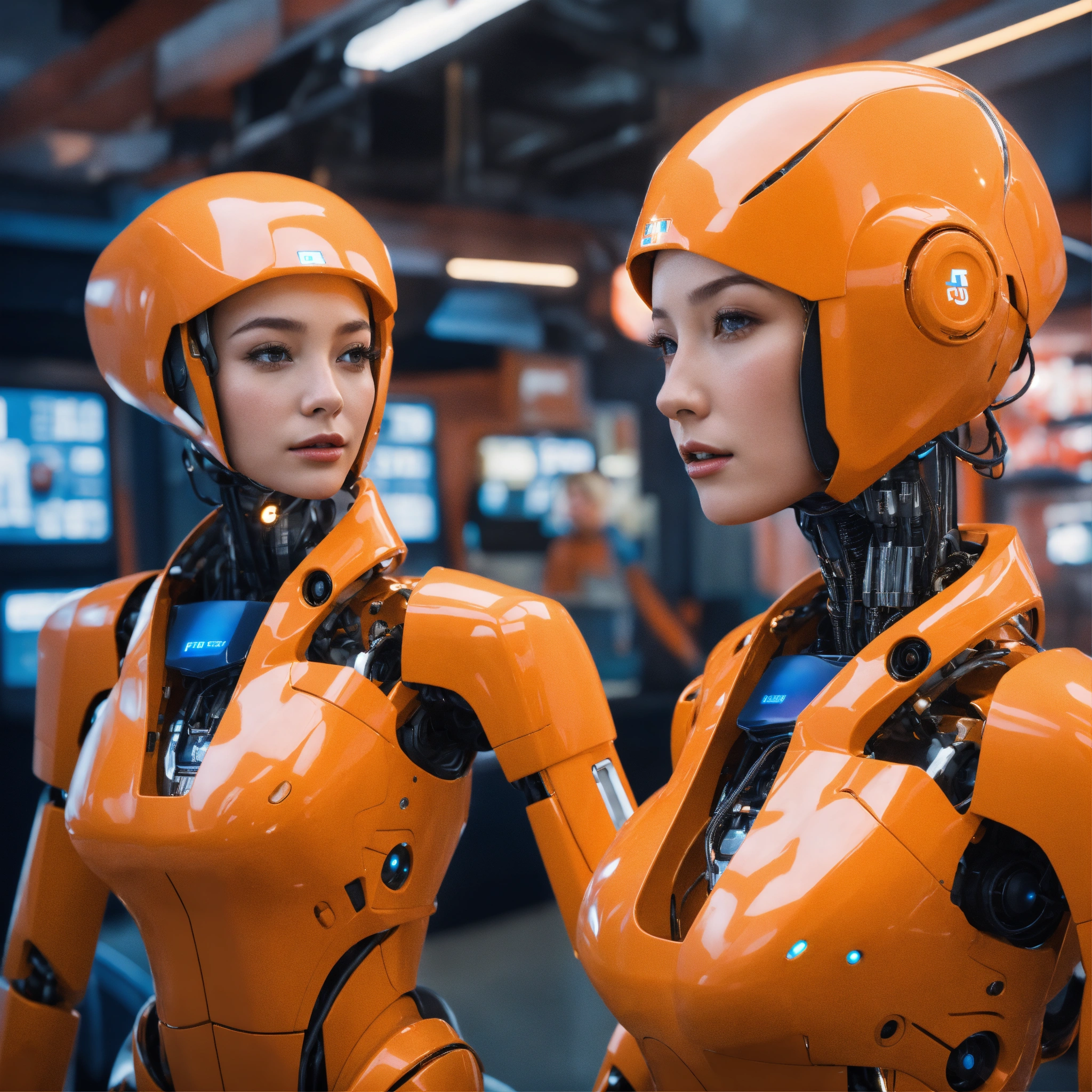Lexica - Generates a very feminine female robot that works as a virtual ...