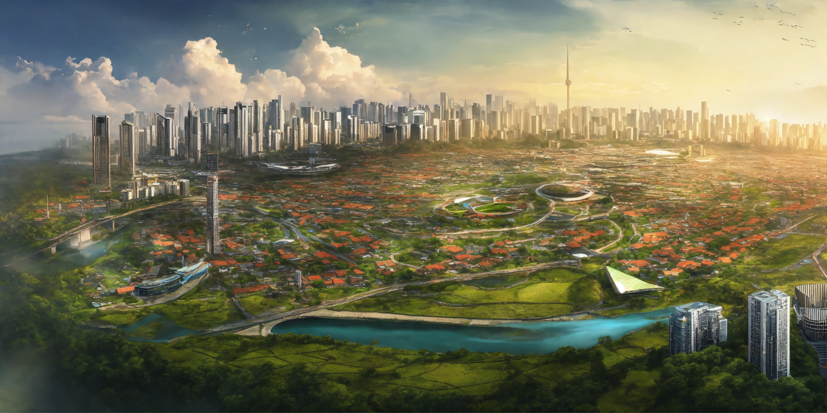 Lexica - A future city planning probolinggo urban Indonesia aerial ...