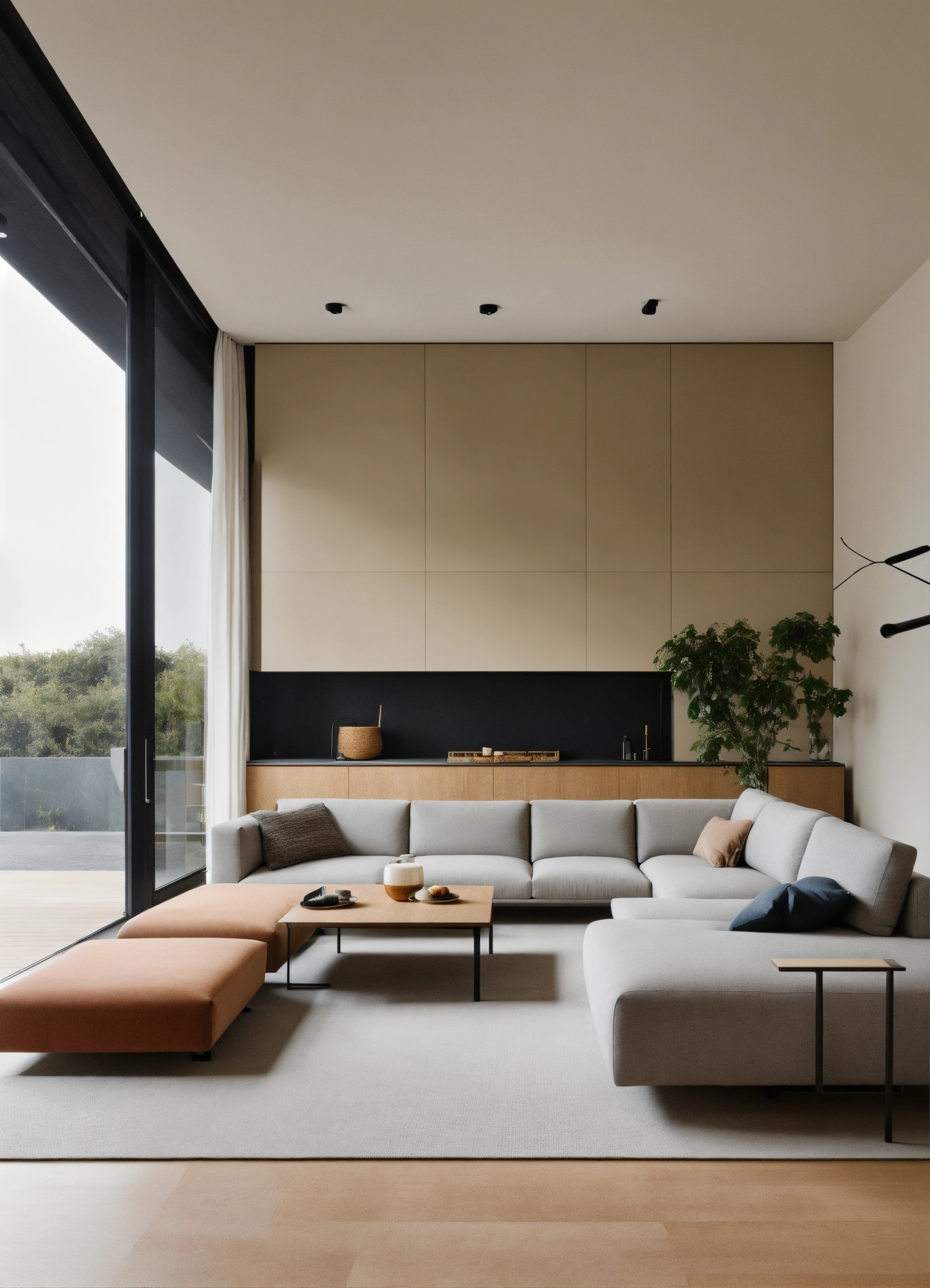 Lexica - Minimalist design living room open space