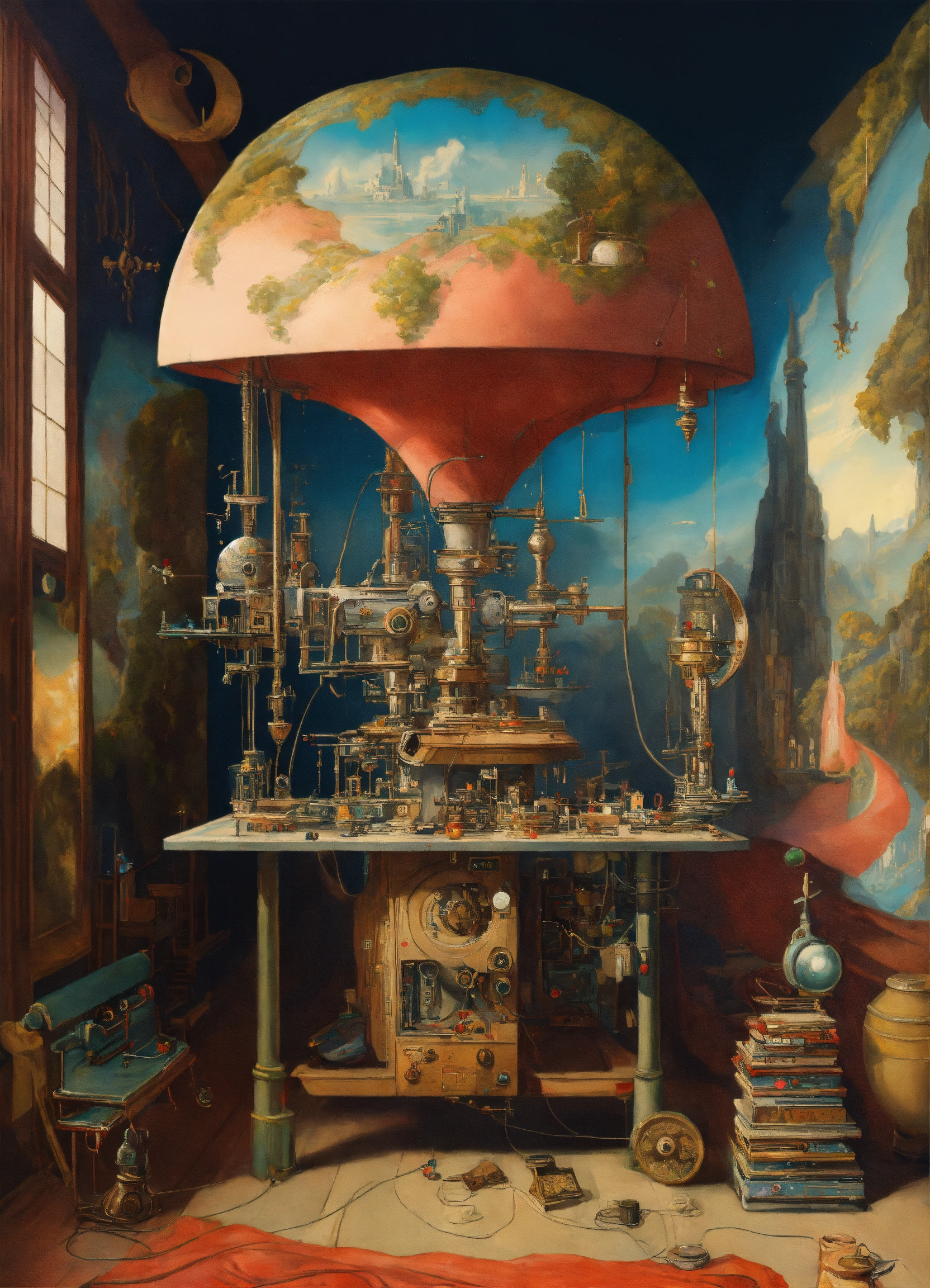 Lexica - A surreal mystical fantasy painting machine.