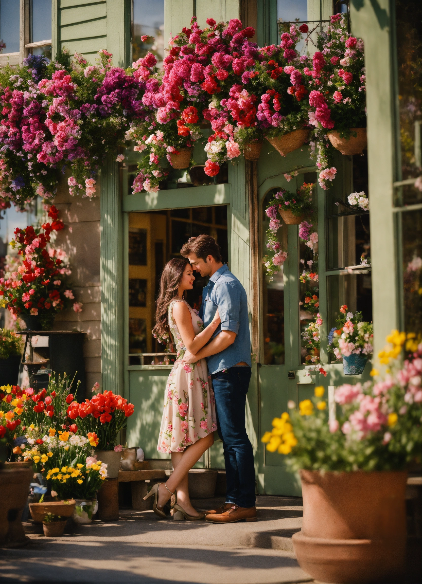 Lexica - A photo quality image for a small town spring romance with a ...