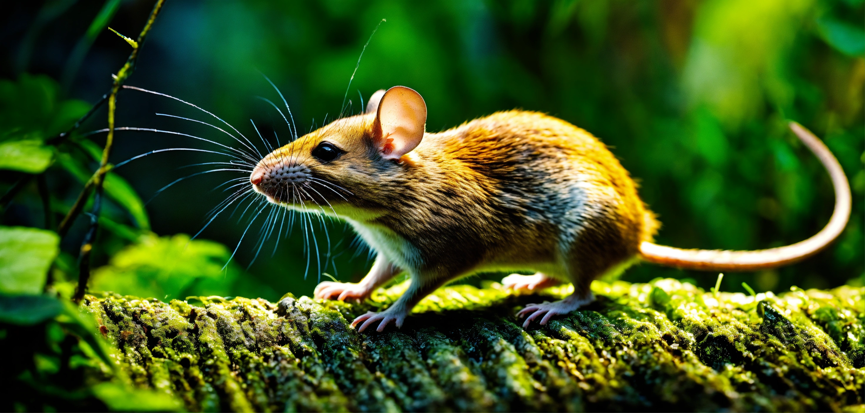 Lexica - With mouse sharp teeth, the mouse nibbled through the net in ...