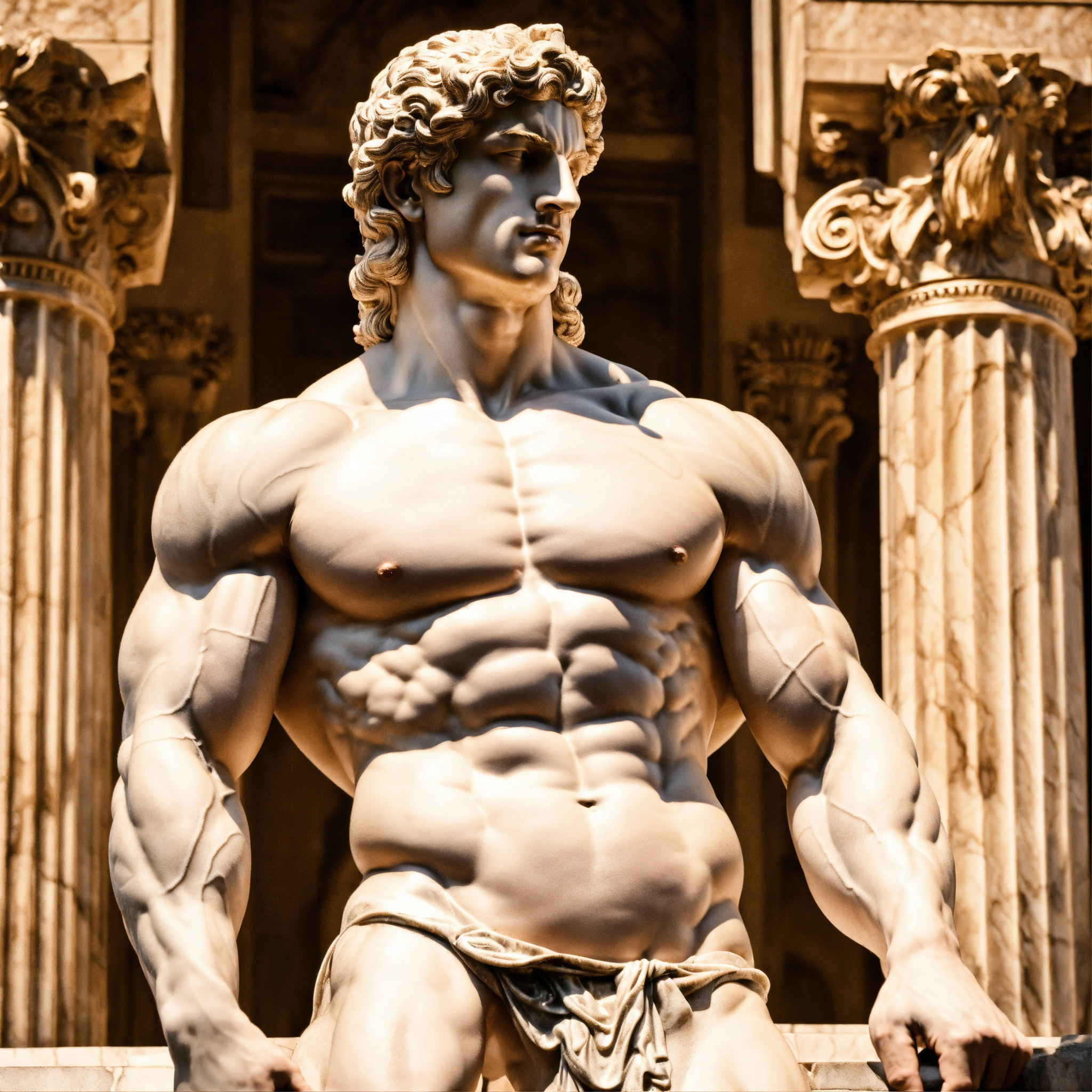 Lexica - Marble status muscular greek god