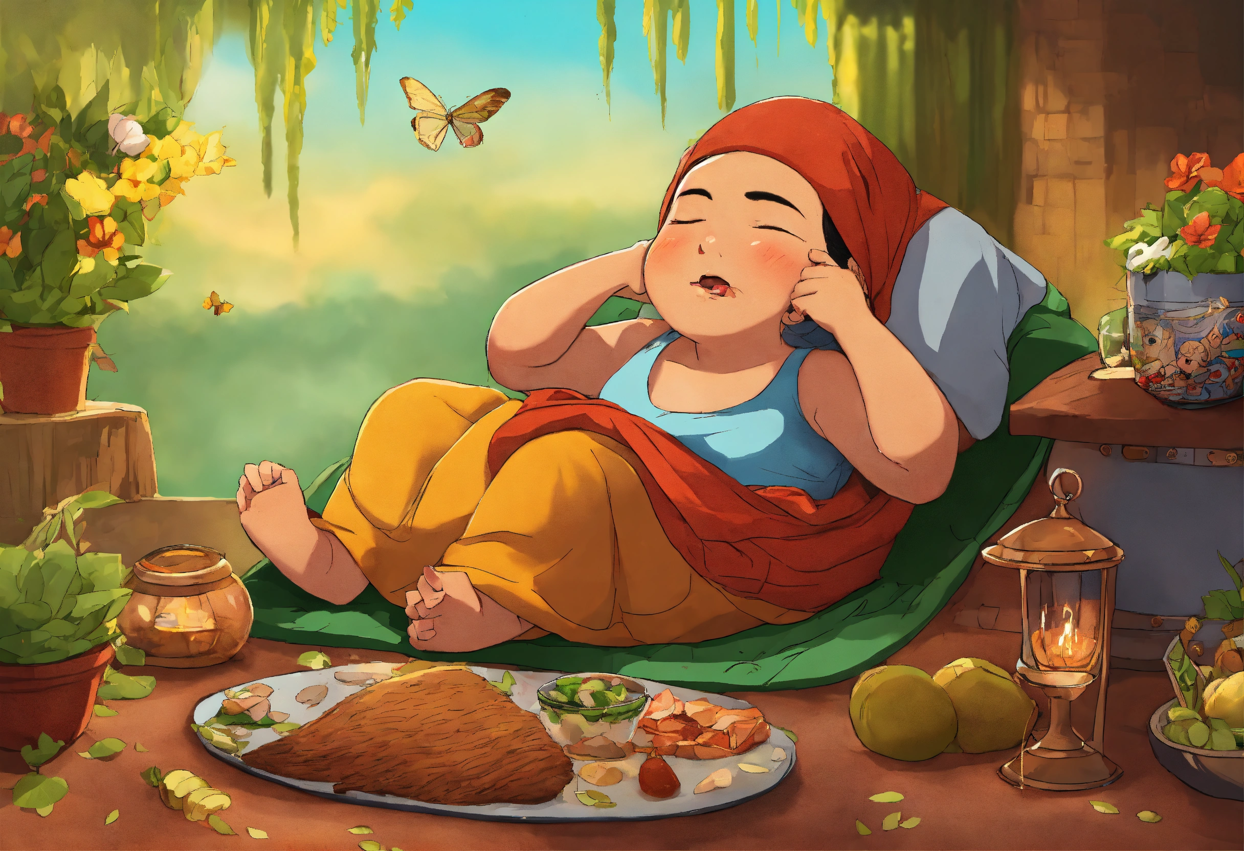 Lexica - Haniya Api has eaten early today and is sleeping unconsciously ...