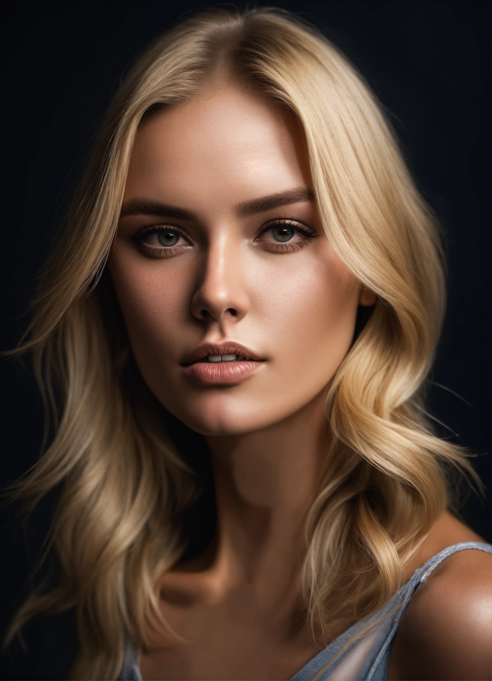 Lexica - Modern blonde super model portrait 8k, high resolution, dark ...
