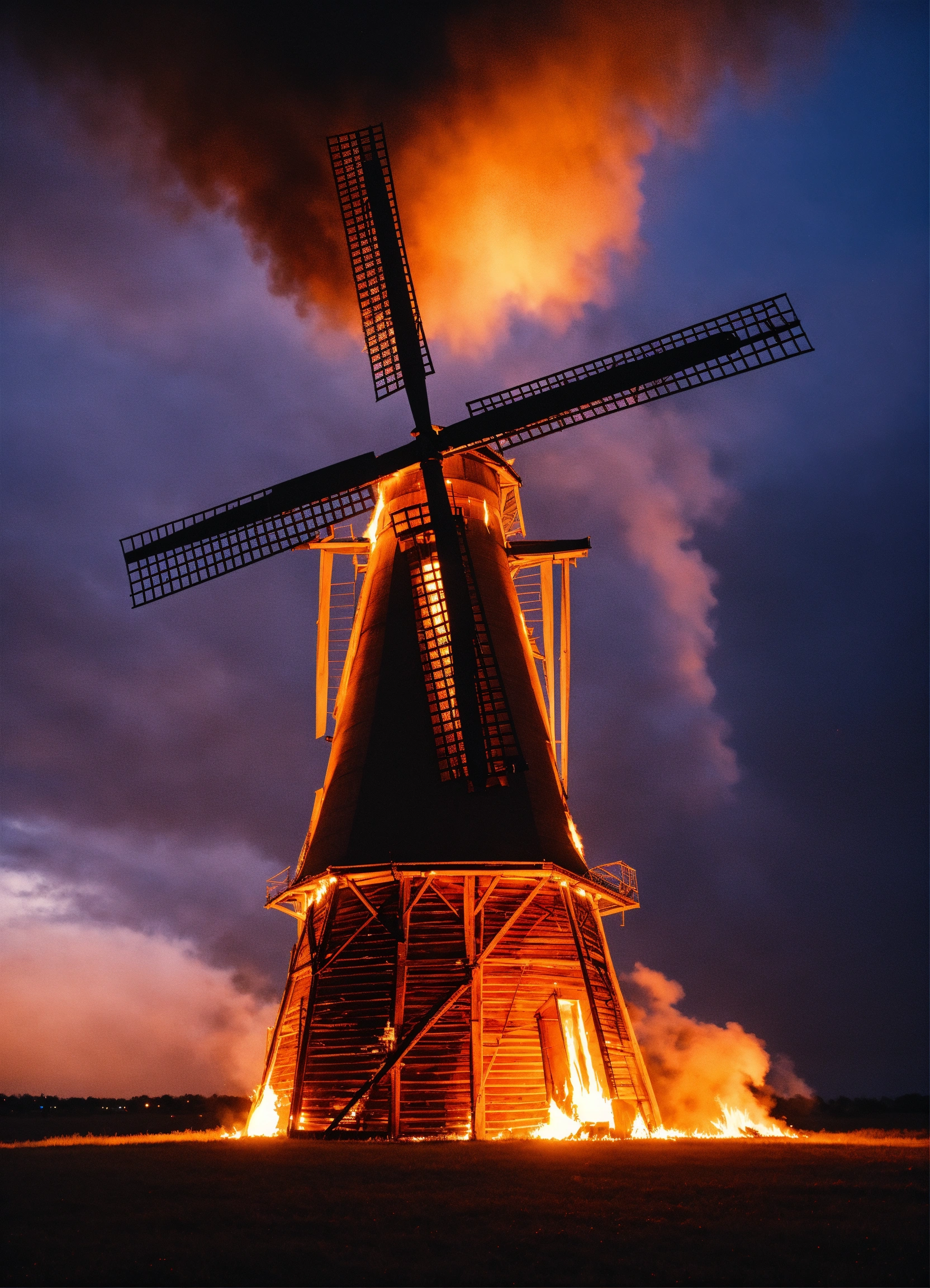 Lexica - A windmill on fire