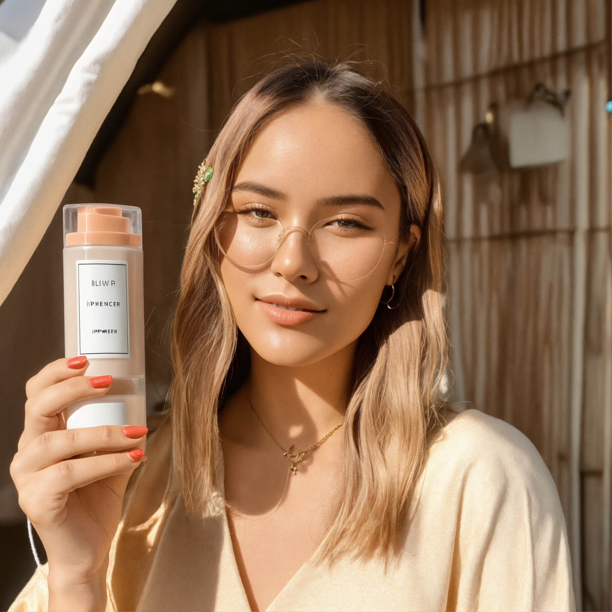 Lexica Upclose Photo Of An Influencer Holding Product