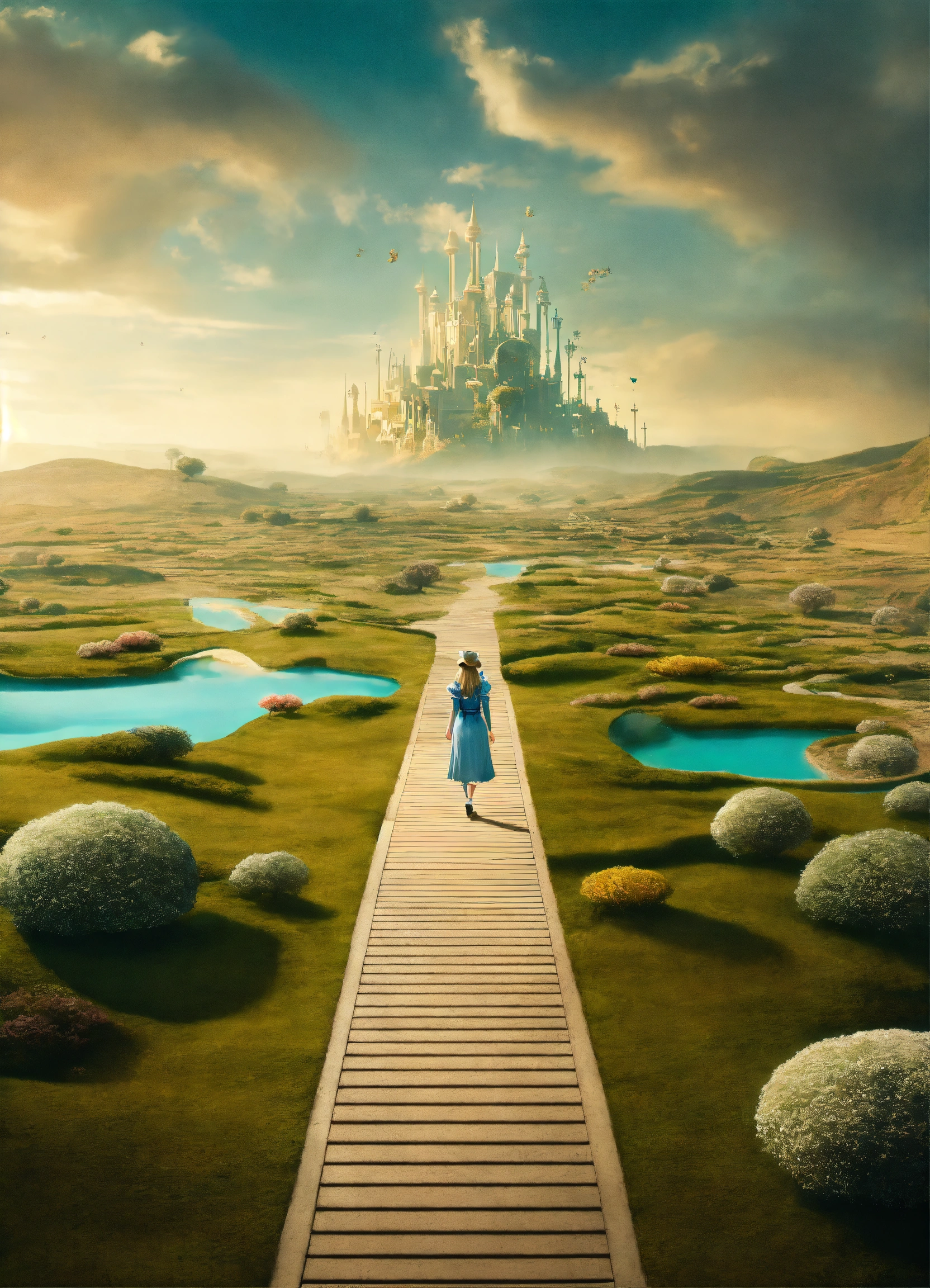 Lexica - Alice in wonderland landscape meets Netflix sandman desire ...