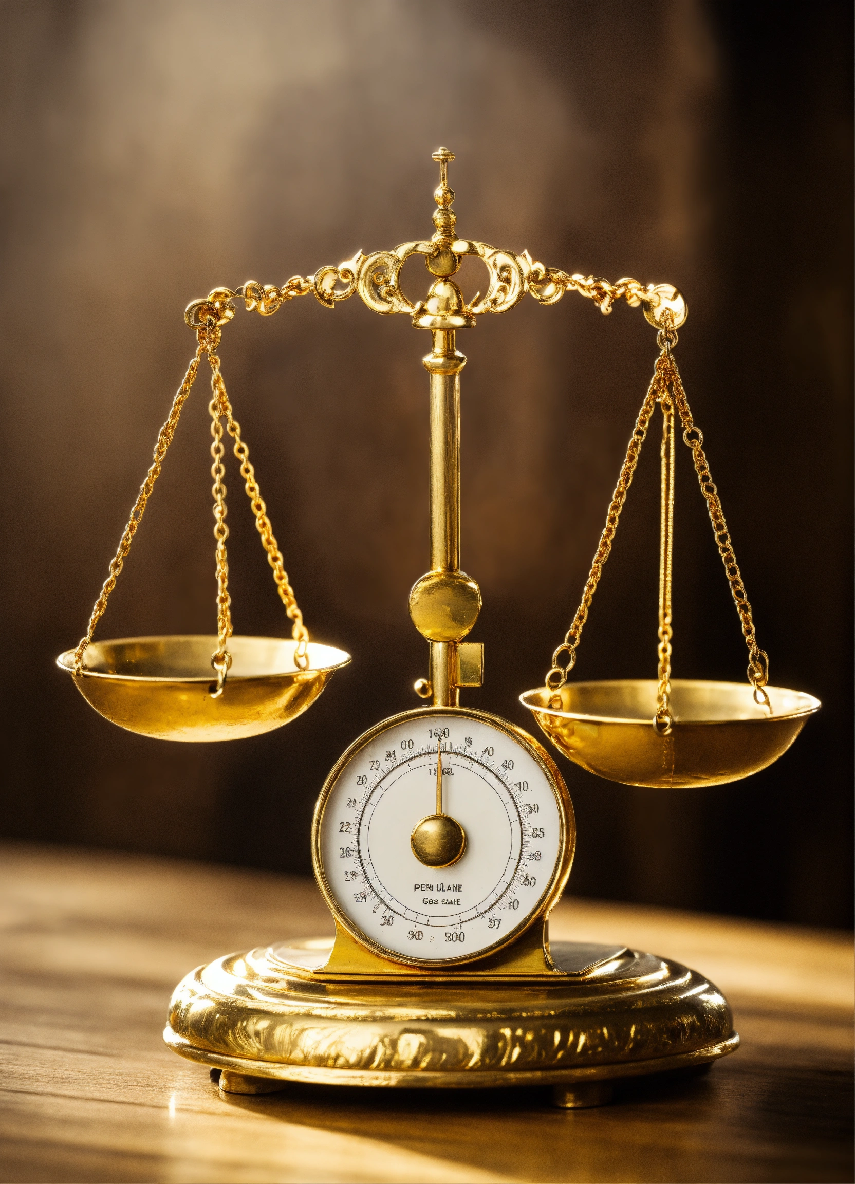 Lexica - Weight scale balance in gold