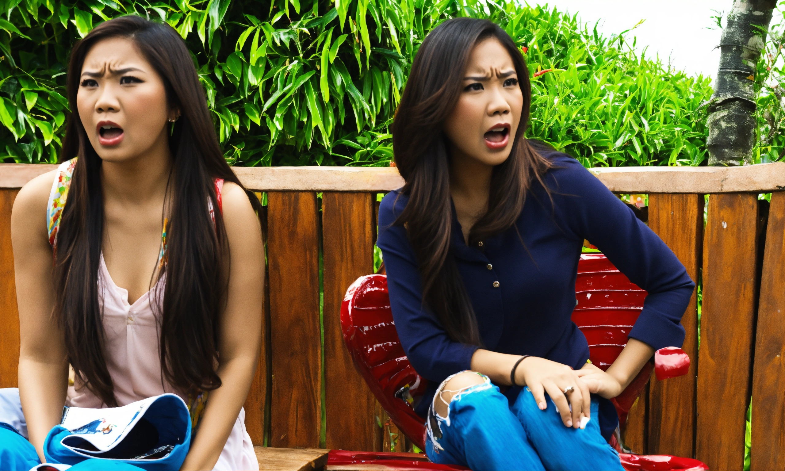 Lexica - 3 Beautiful Filipinas Mad Jealous Upset Yelling Angry