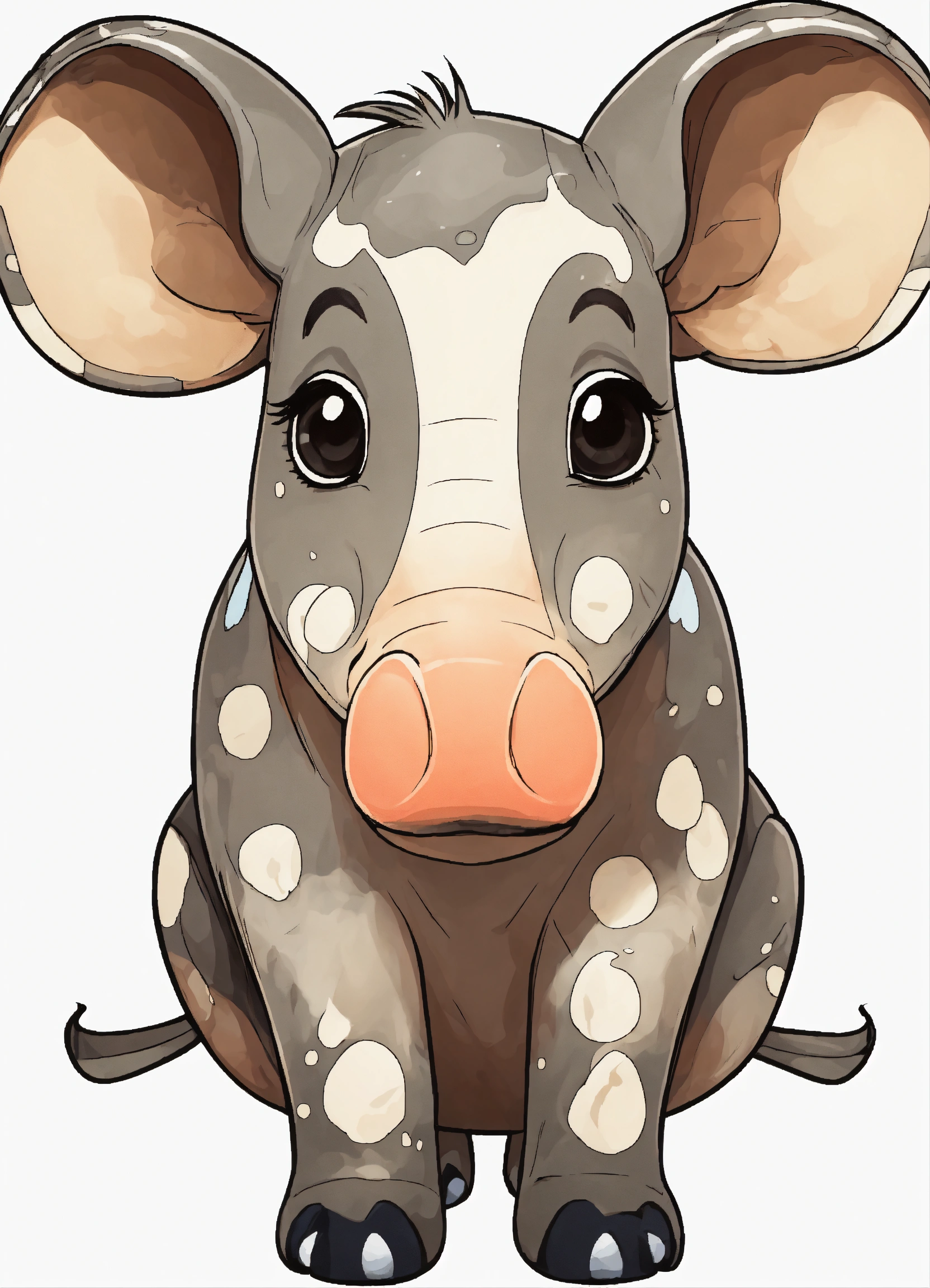 Lexica - Generate a cute Tapir of the selve, 4K resolution, cartoon ...
