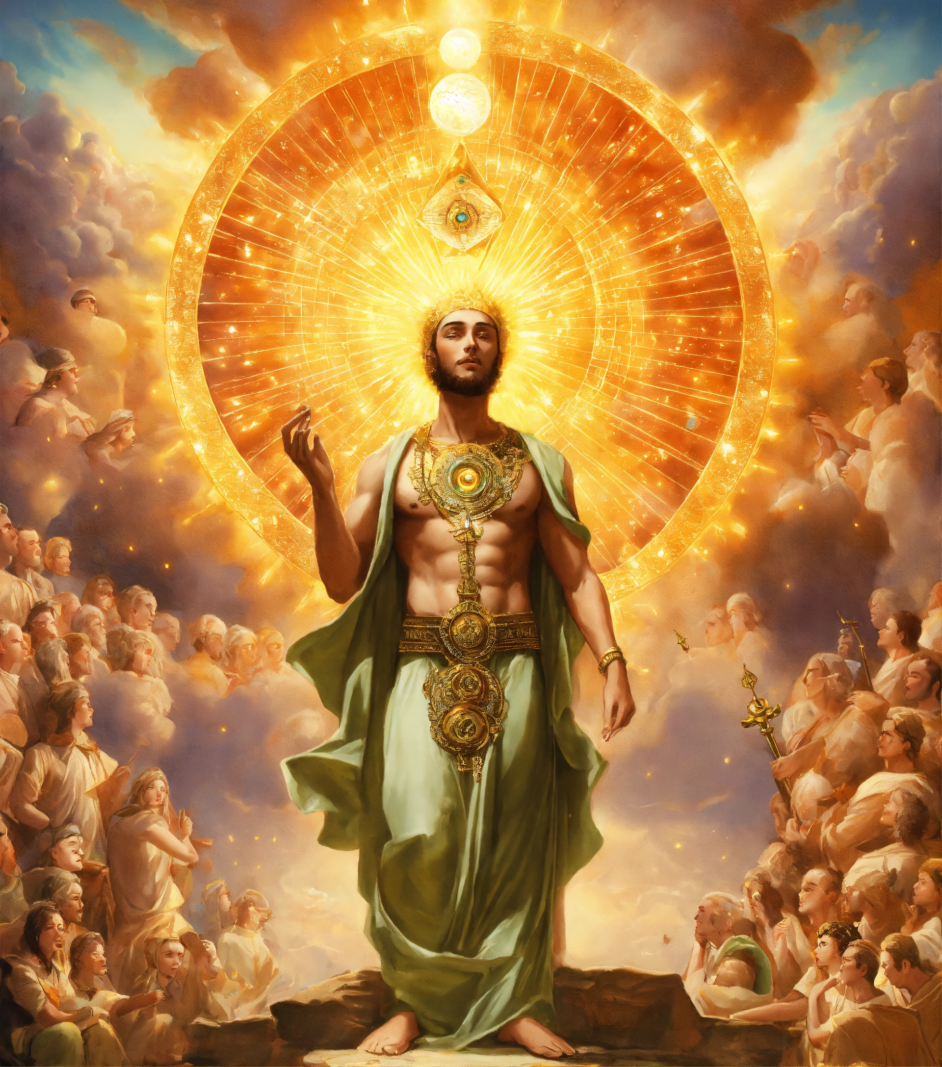 Lexica - An enlightened man with pineal gland opened coming down from ...