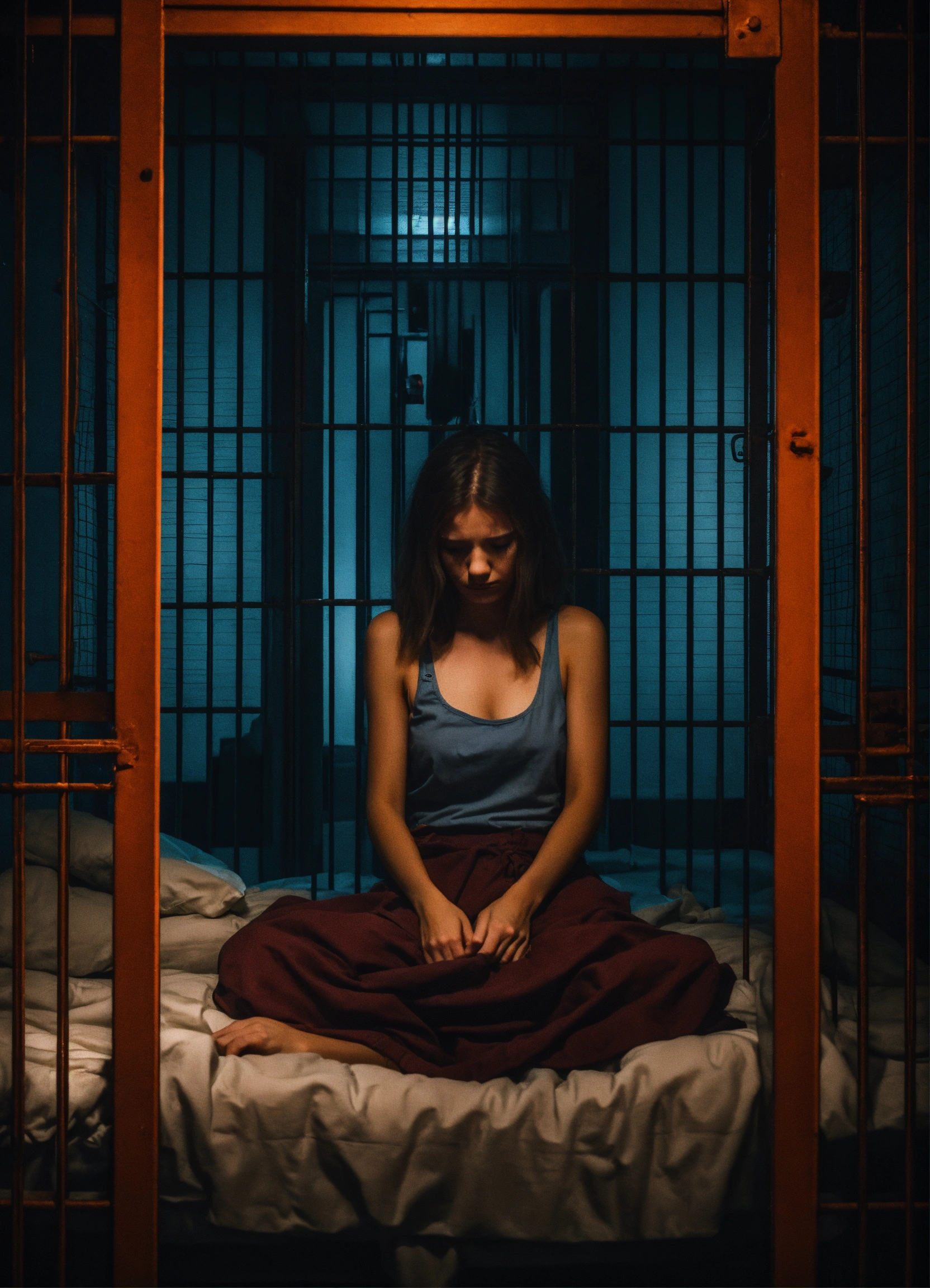 Lexica - Five sad people scary in prison full darkness russina sleep ...