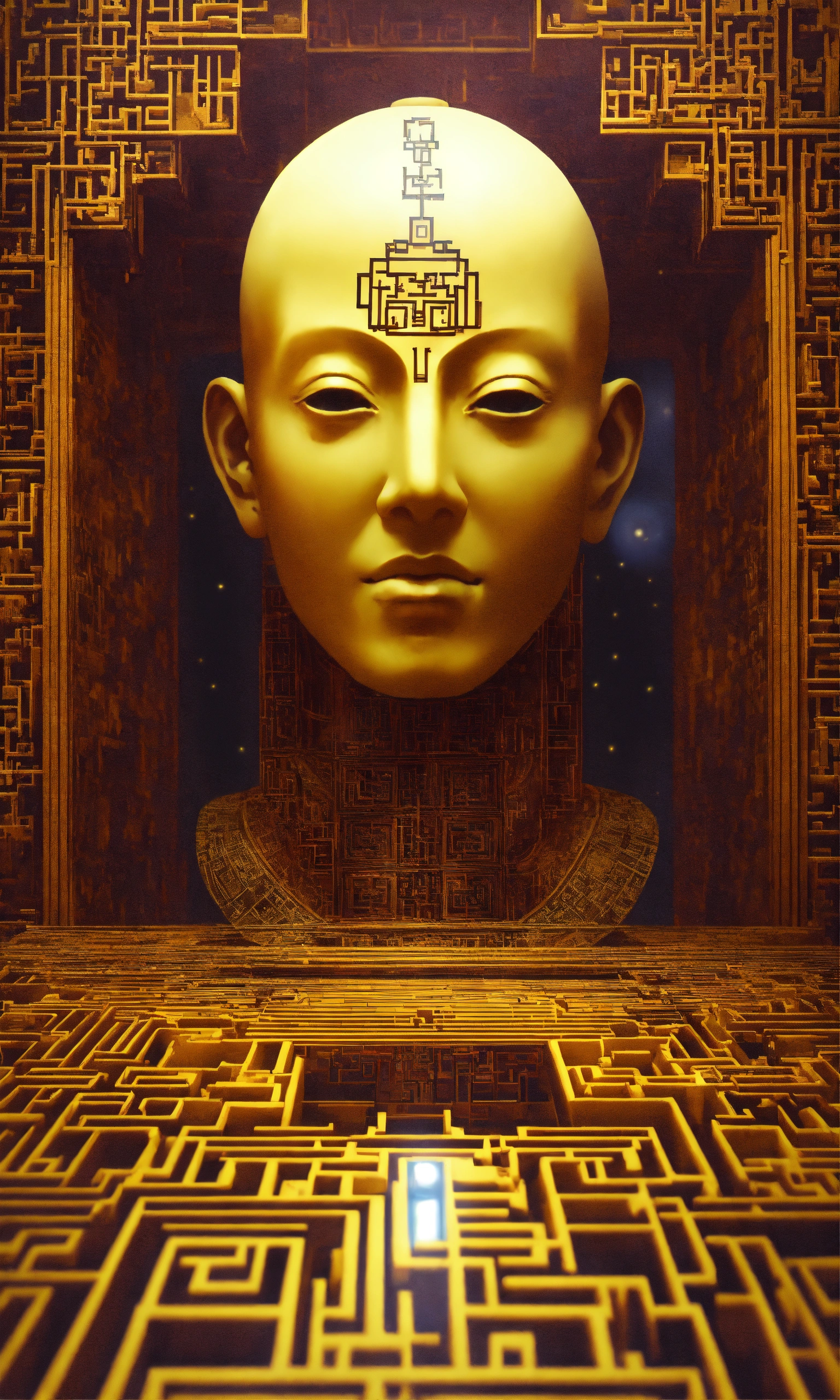 Lexica - Face Taoist christian monk tesseract hypercube fractal monk ...