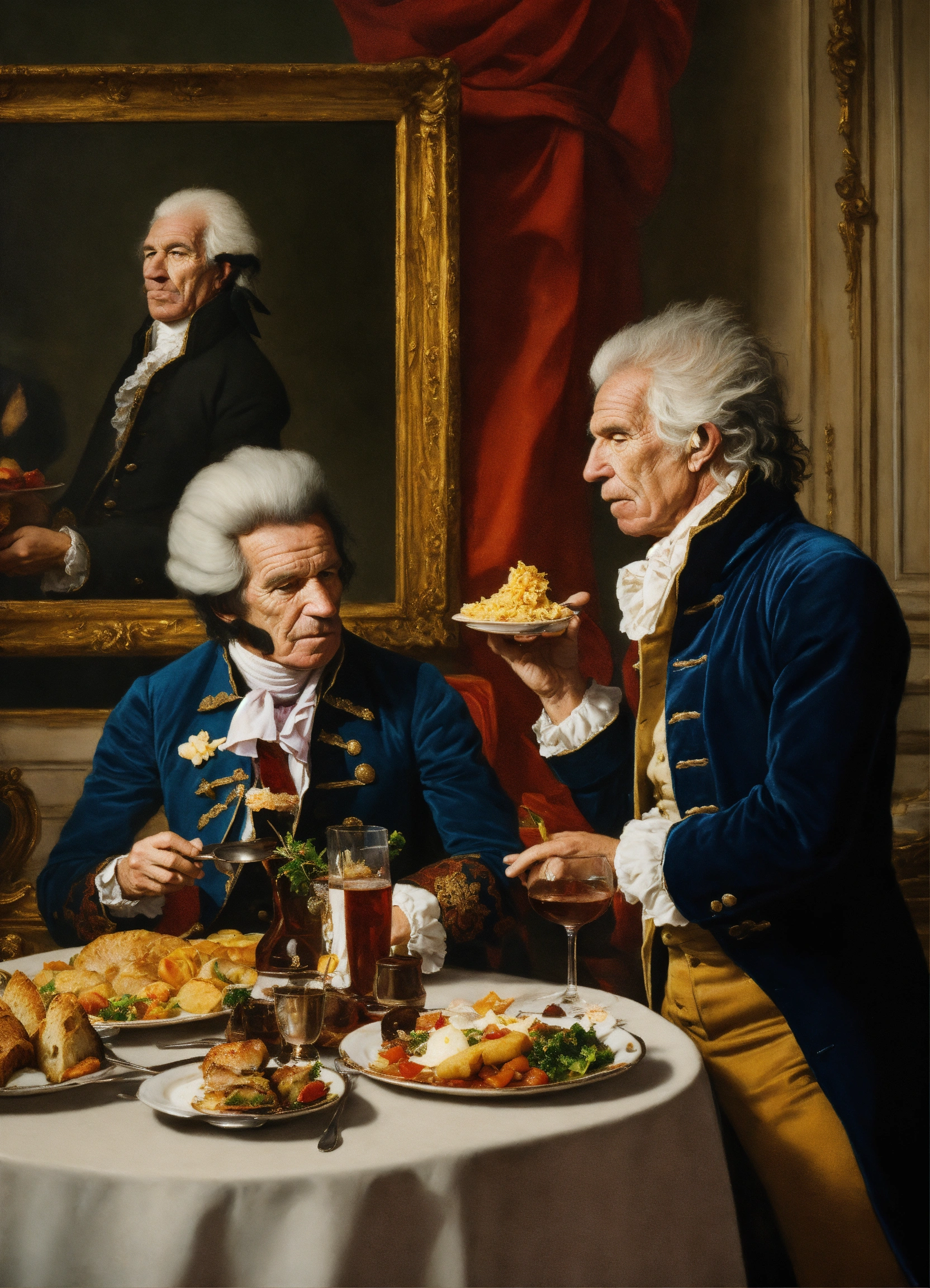 Lexica - Portrait of Keith Richards and Maximilien de Robespierre ...