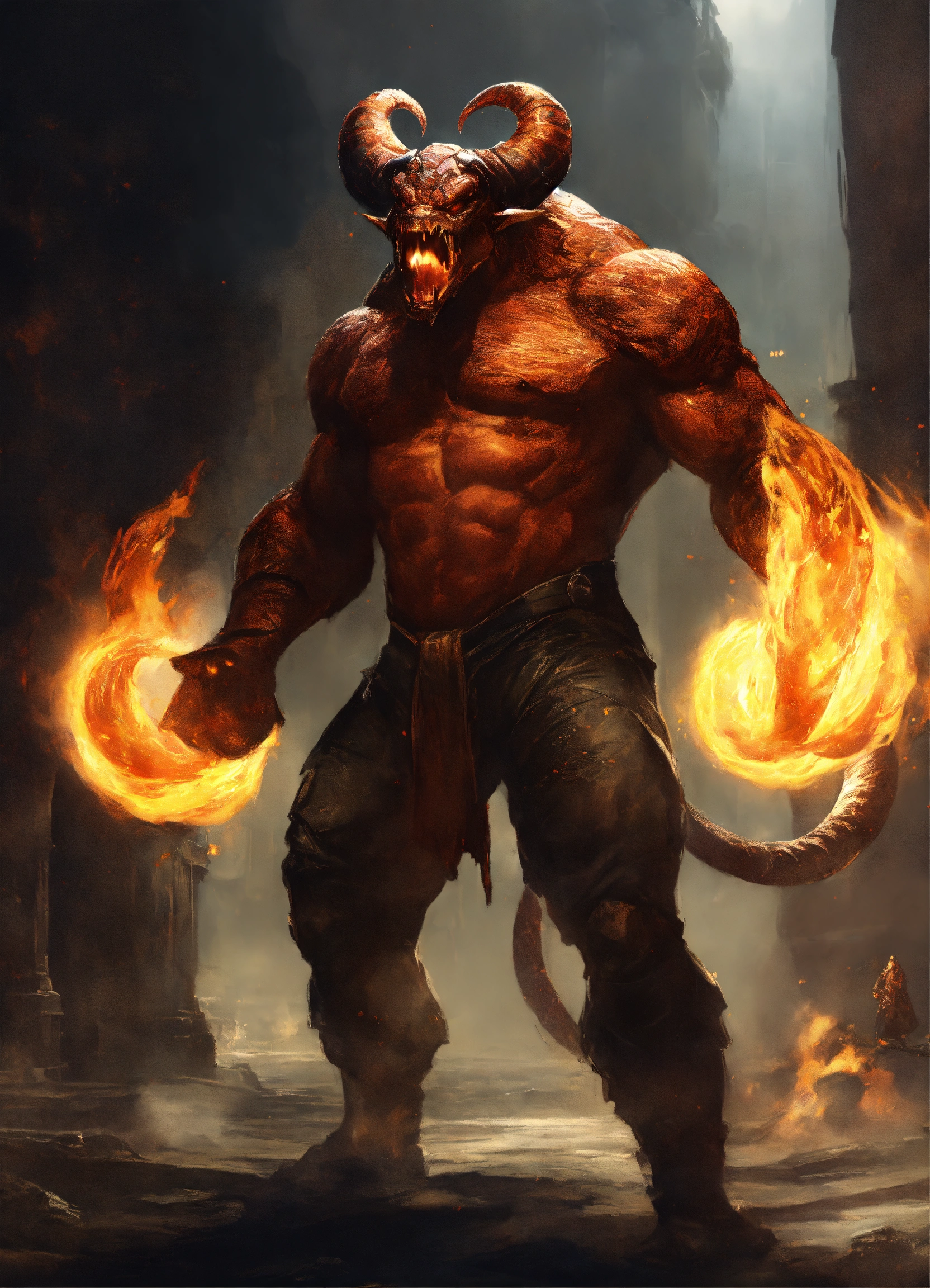 Lexica - A balrog, concept art