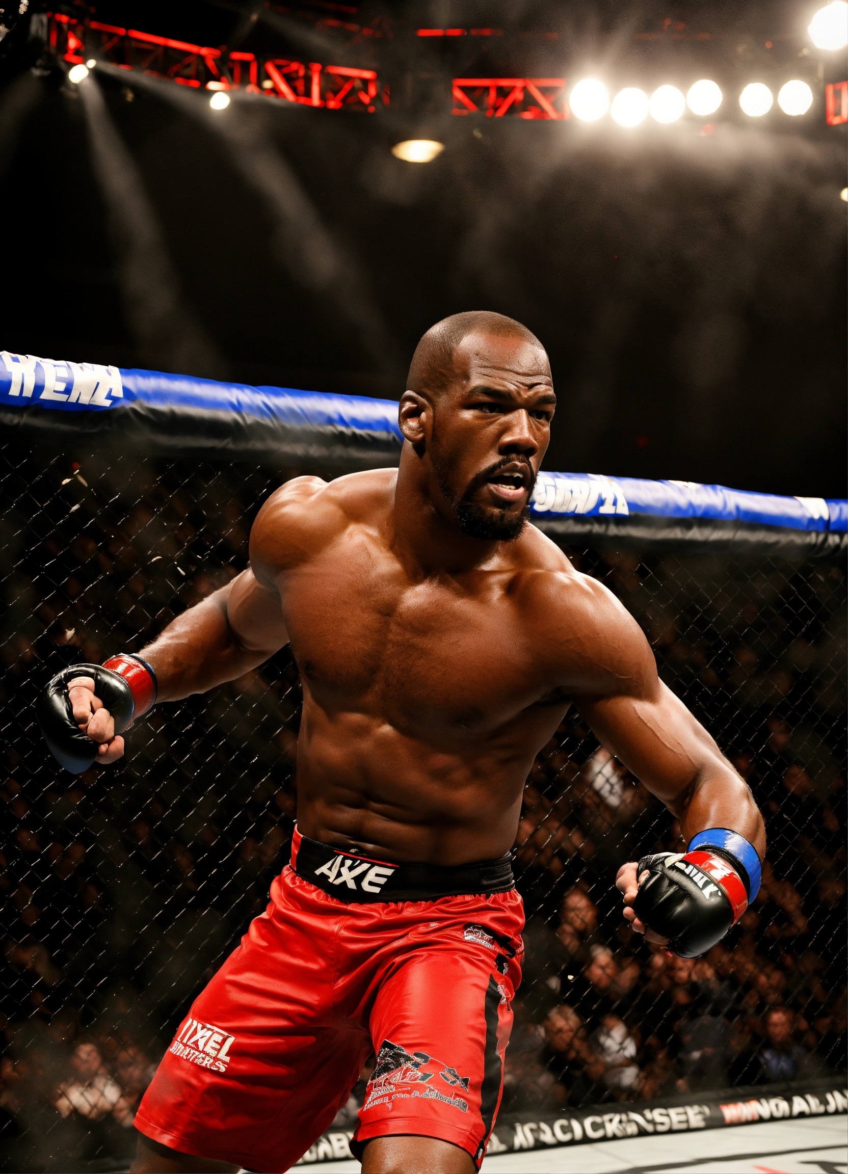 Lexica - Jon Jones combattant de MMA avec sa tenue de combat à l ...