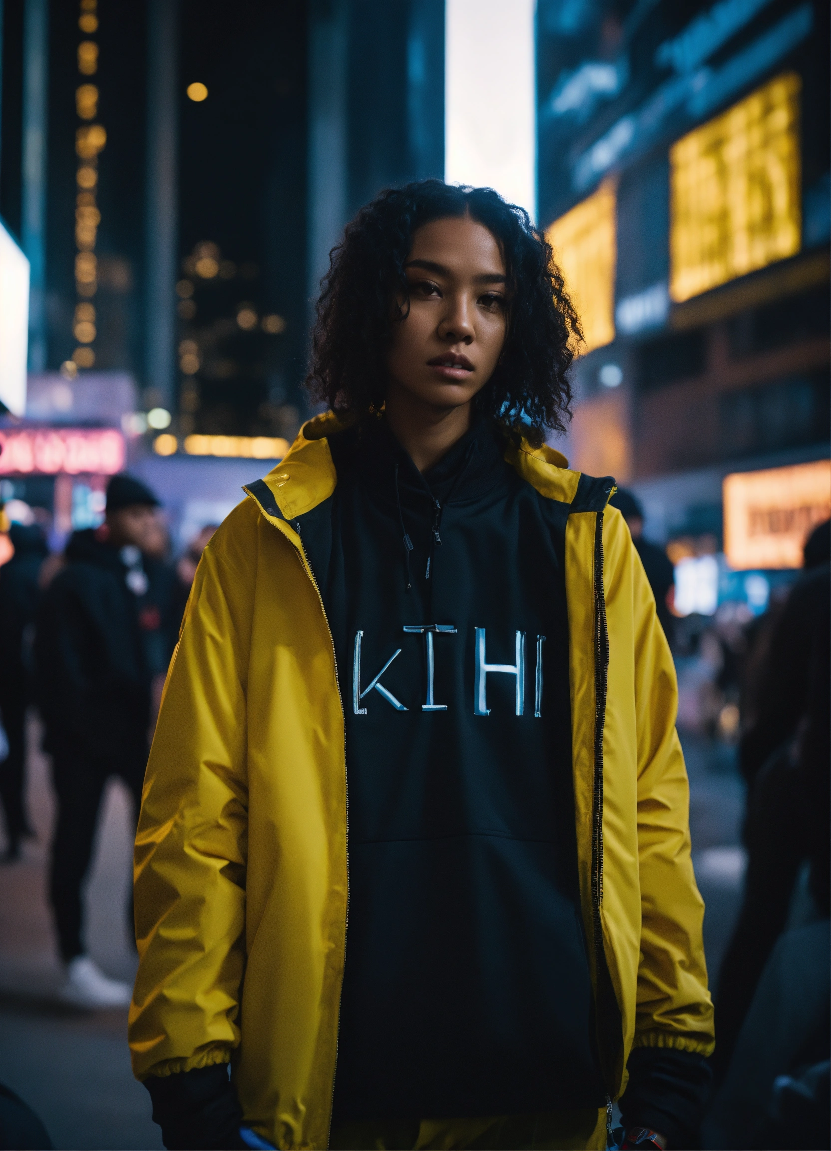 Lexica - Futuristic elite minimal KITH jacket streetwear, shot in NYC ...