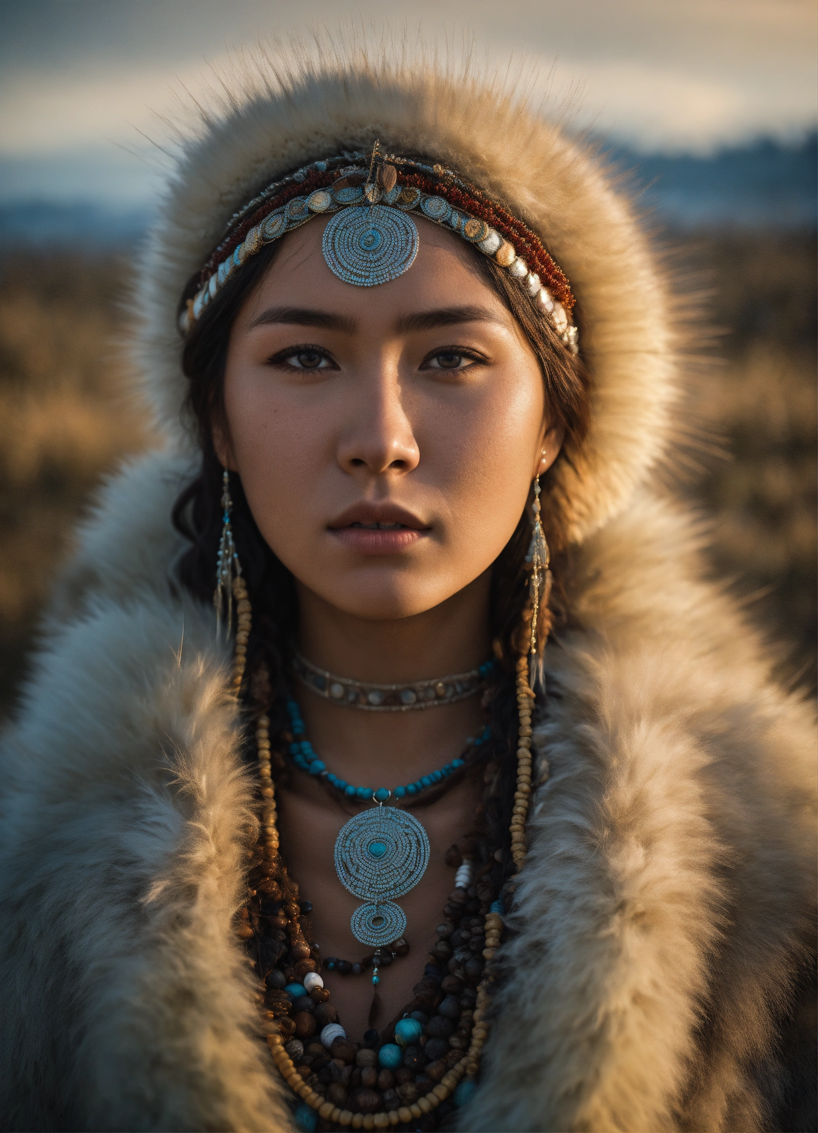 Lexica - Chukchi woman, young, 18 years old, beautiful, wearing ...