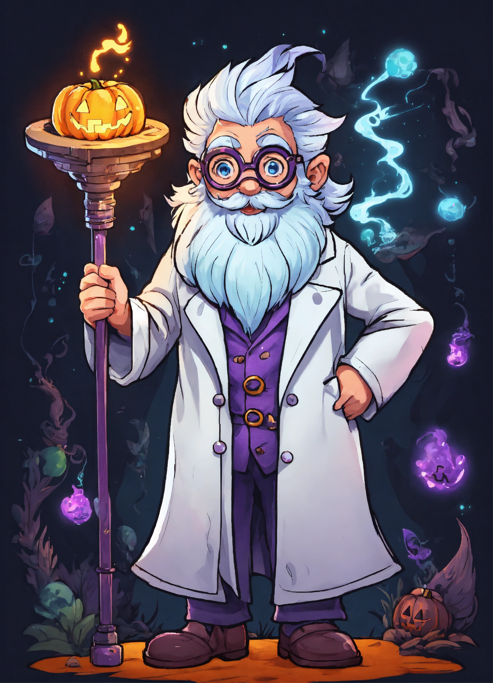Lexica - Generate a cute The Mad wizard Scientist in Haloween ...