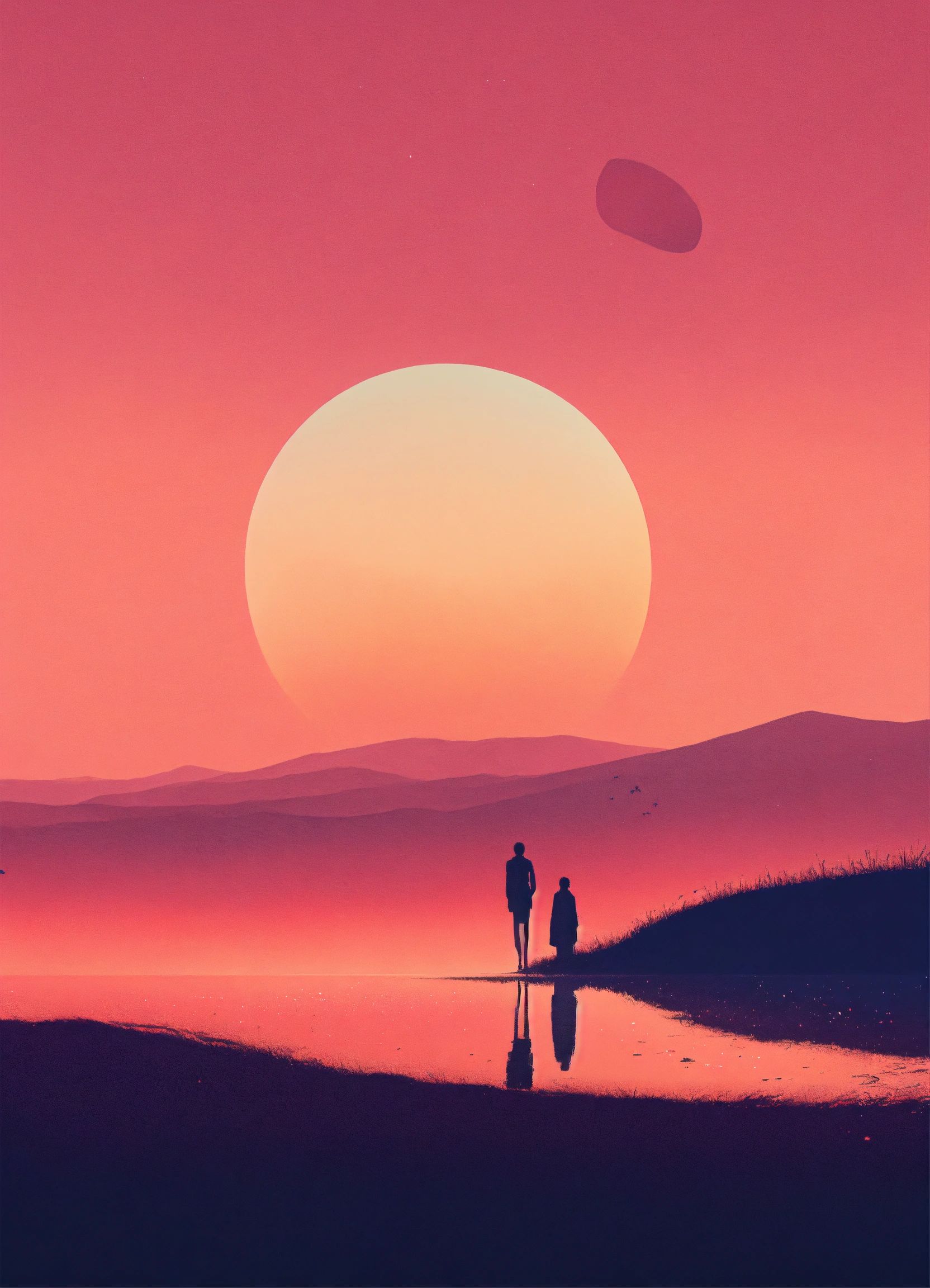 Lexica - Simple minimalist surreal background image wallpaper