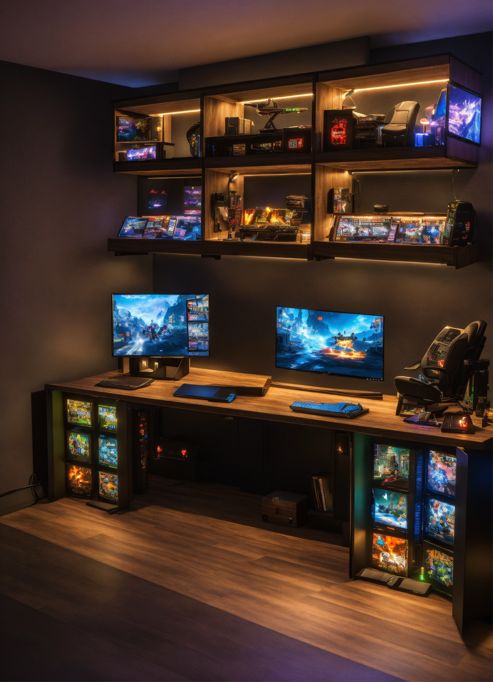 Lexica - A modular gaming station designed with lighting games, screens ...