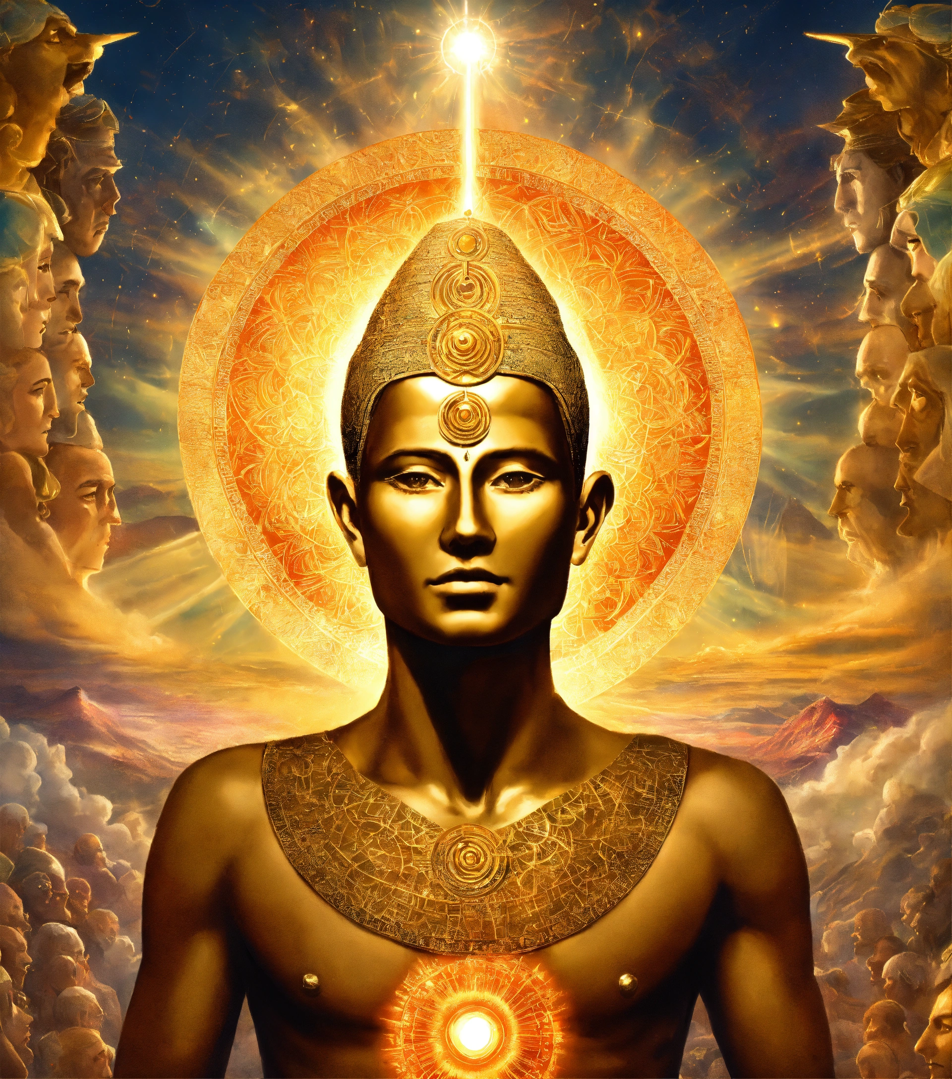 Lexica - An enlightened man with pineal gland opened coming down from ...