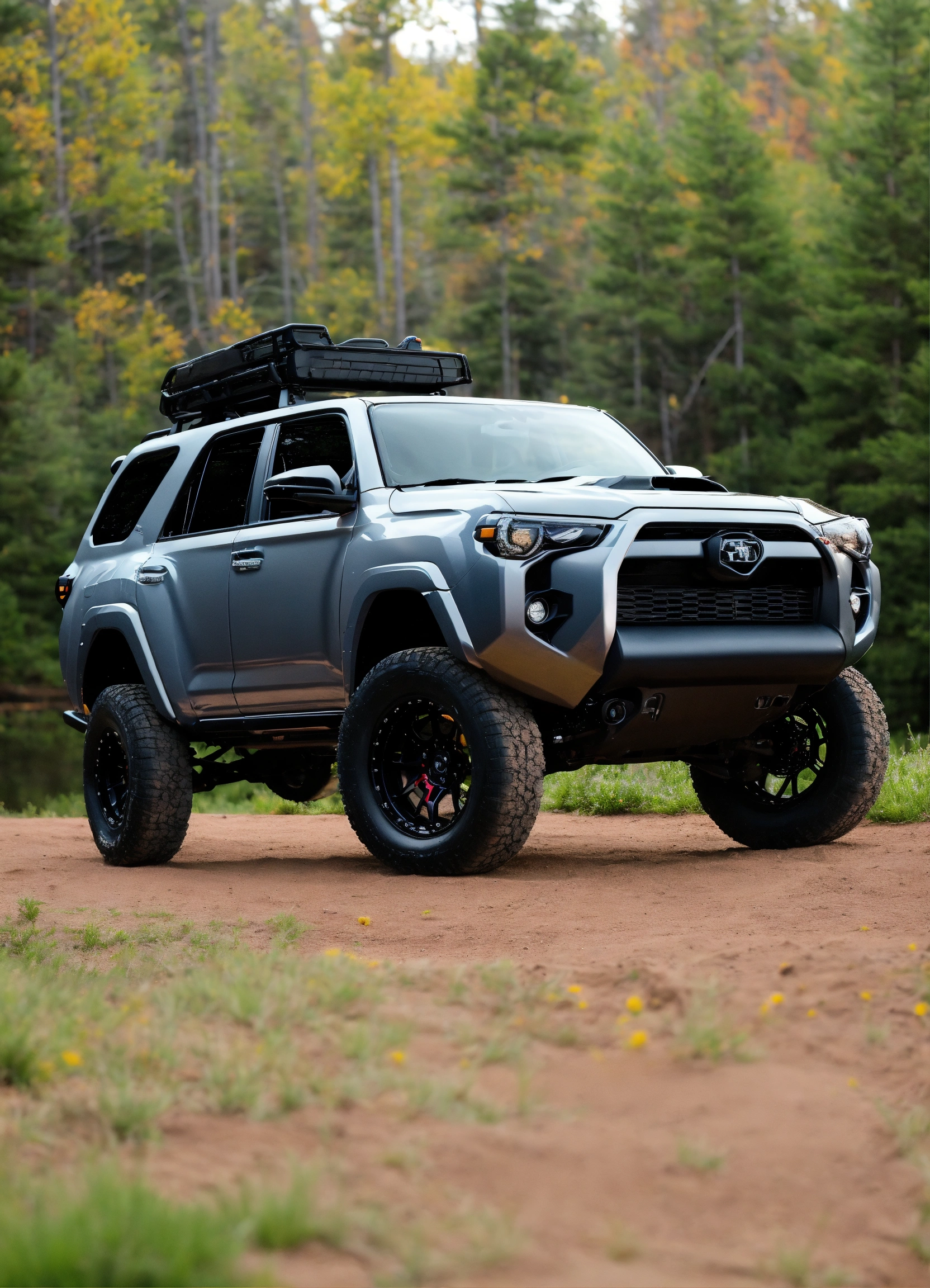 Lexica - 2023 Four Runner, lunar rock color , lifted, sick rims, underglow