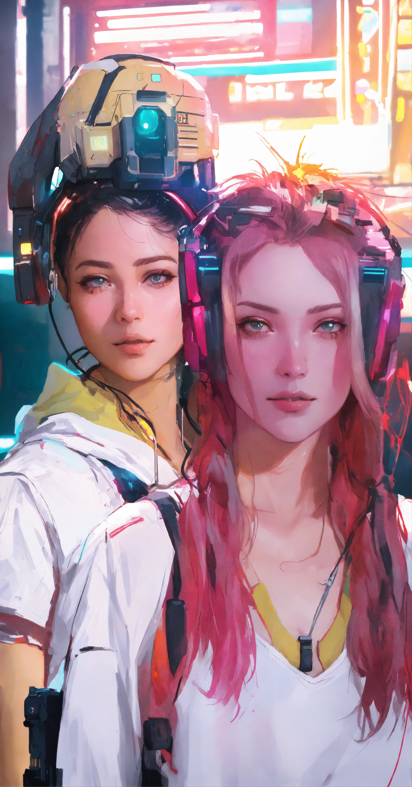 Lexica - Cyberpunk futuristic neon operator, by ismail inceoglu dragan ...