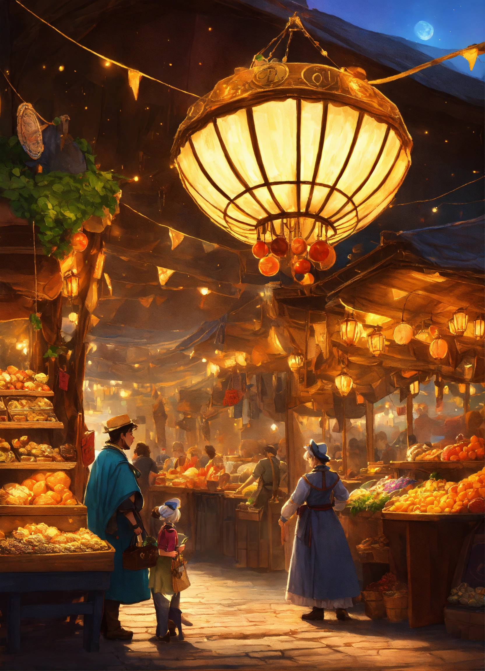 Lexica - The Magical Market Imagine a bustling marketplace in a magical ...