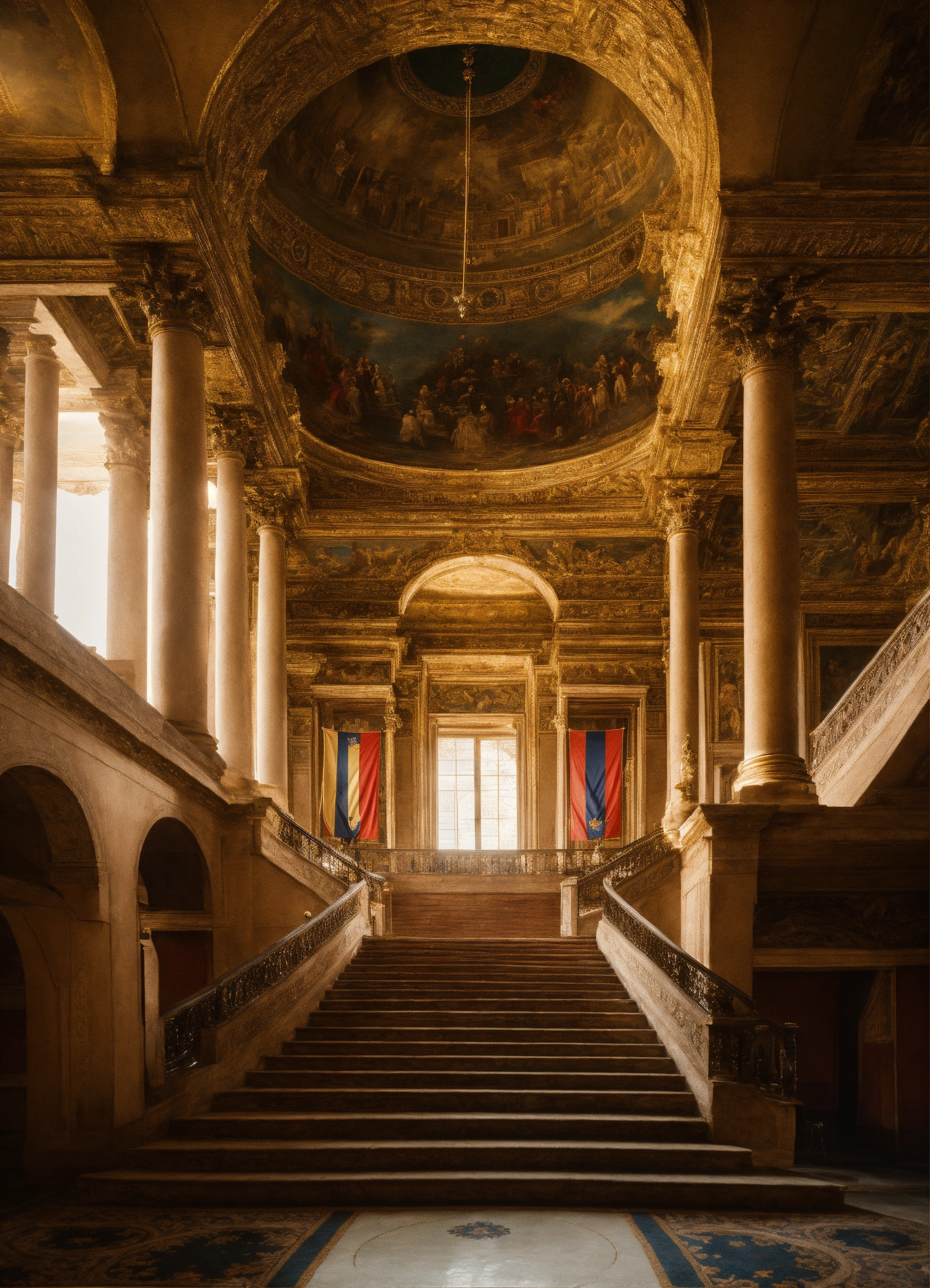 Lexica - A beautiful palace with a dome and a flag