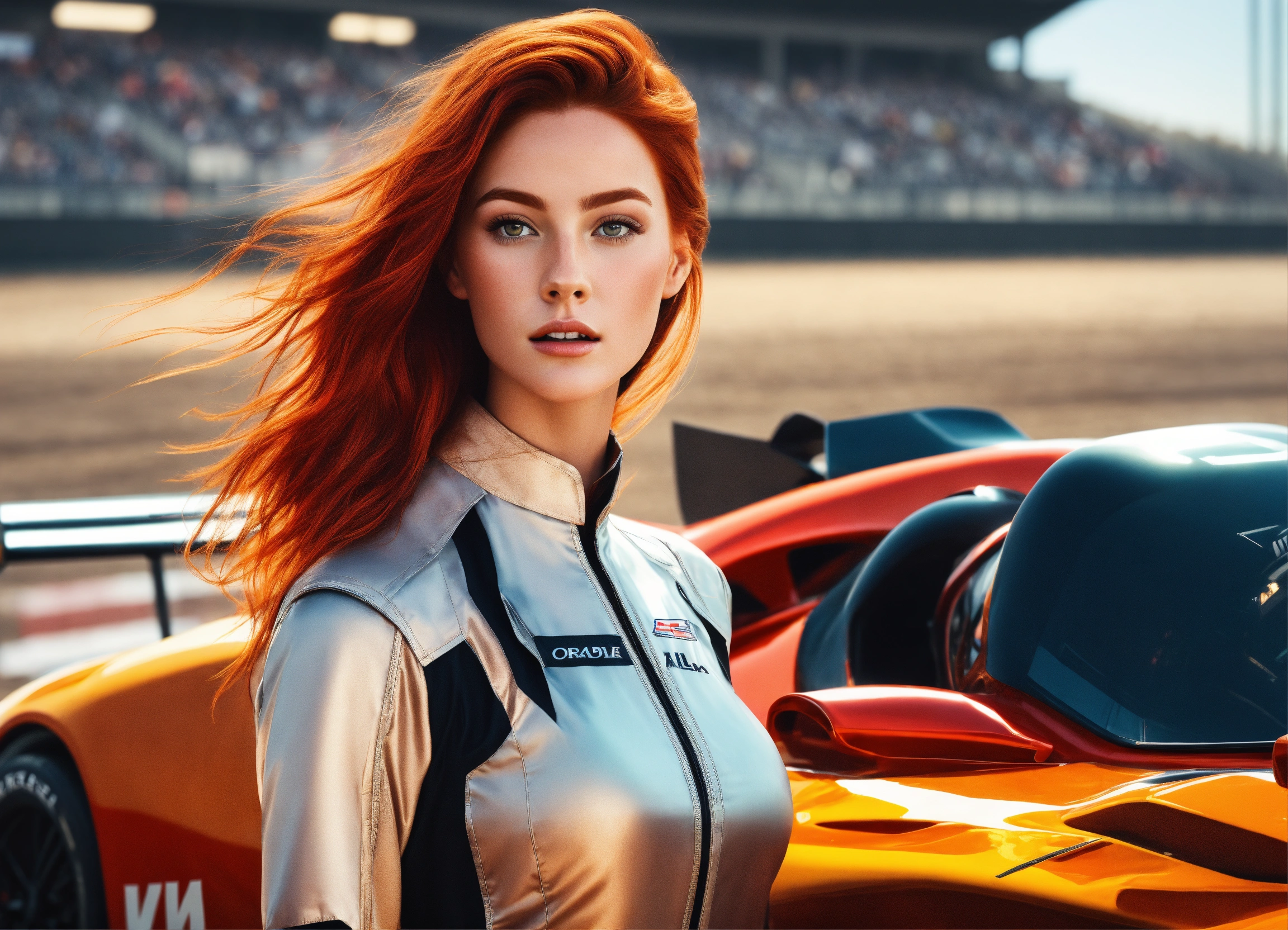 Lexica - Digital art and photorealistic picture of a Gorgeous redhead ...