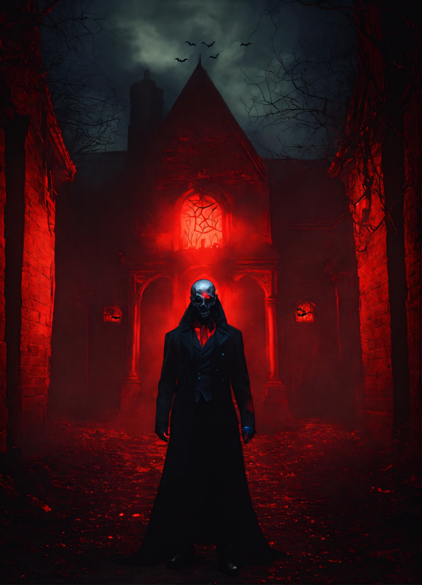 Lexica - Ssic Halloween imagery. The vampire's red glowing eyes should ...