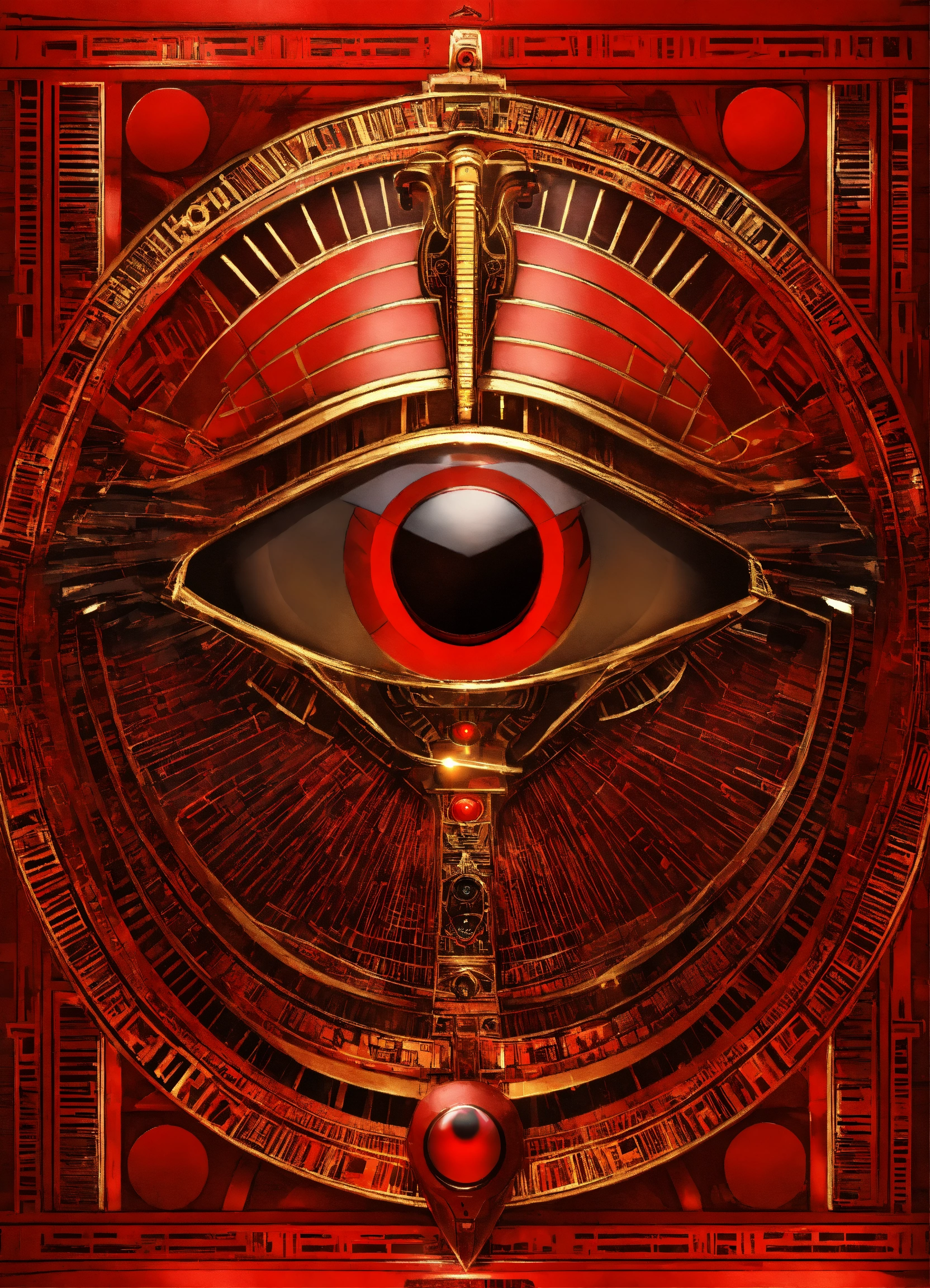 Lexica - Futuristic red eye of Ra