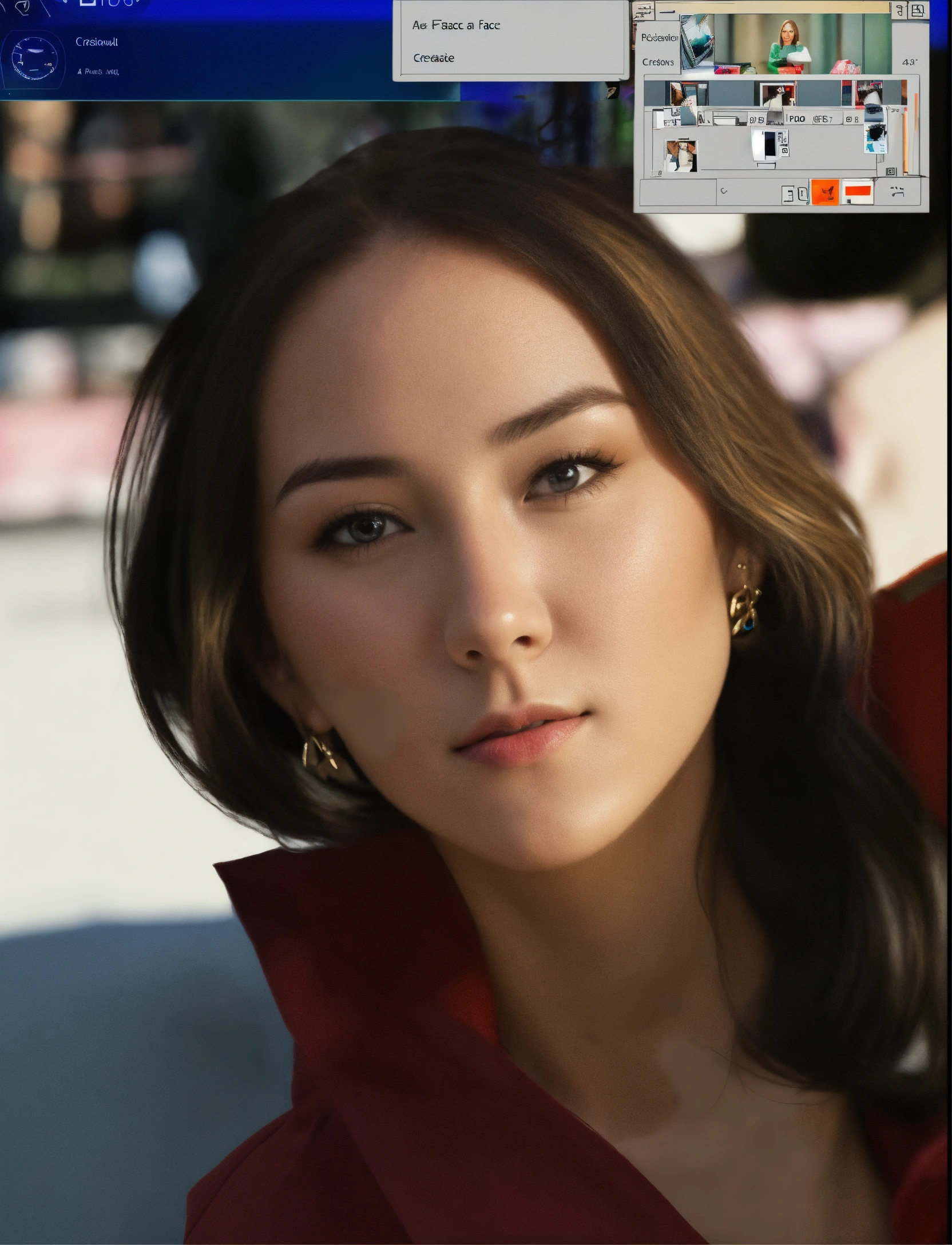 Lexica - Using the Face above. Create an image of a woman.