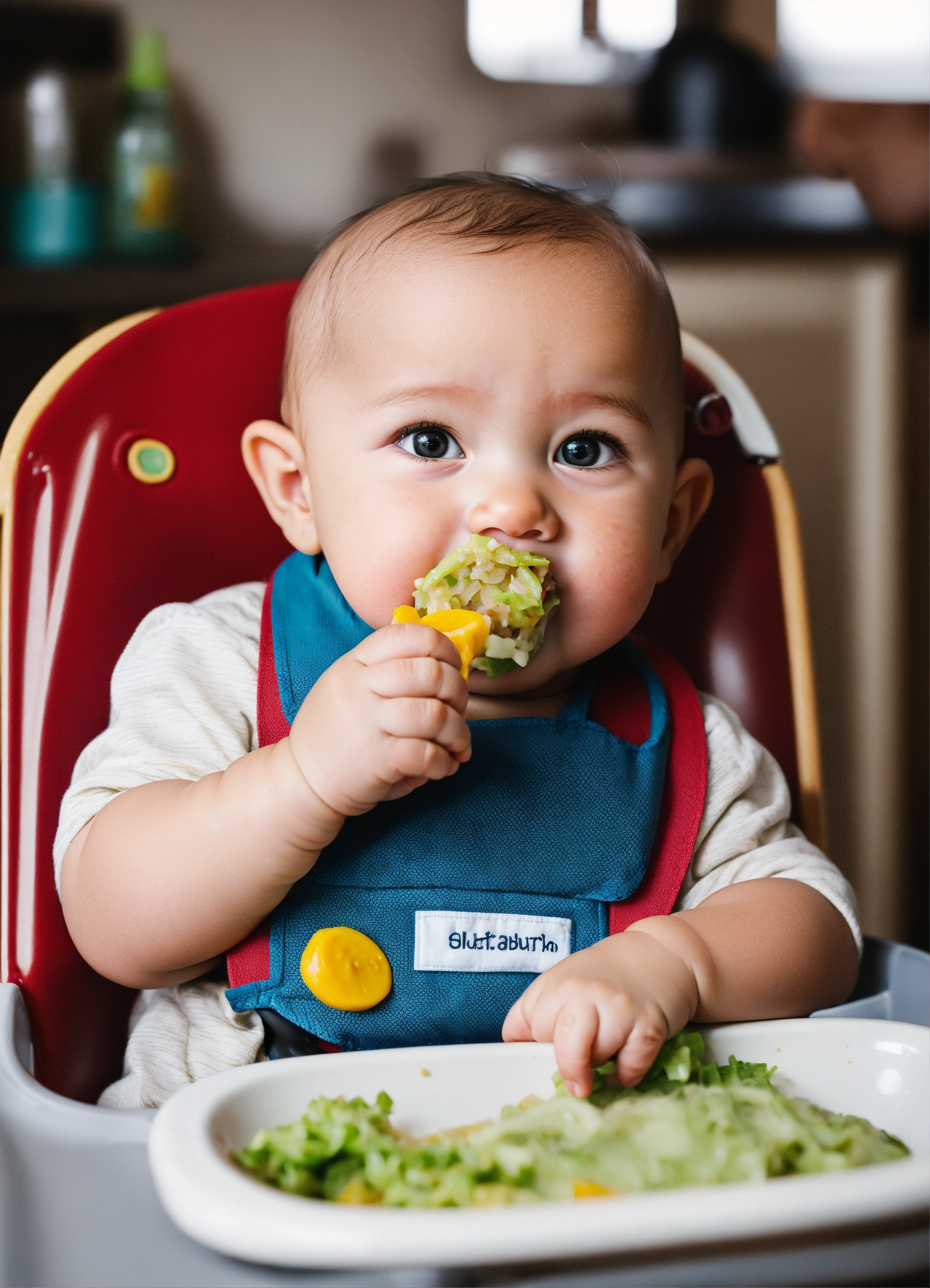 lexica-a-photo-of-a-baby-in-a-high-chair-the-baby-is-wearing-a-bib