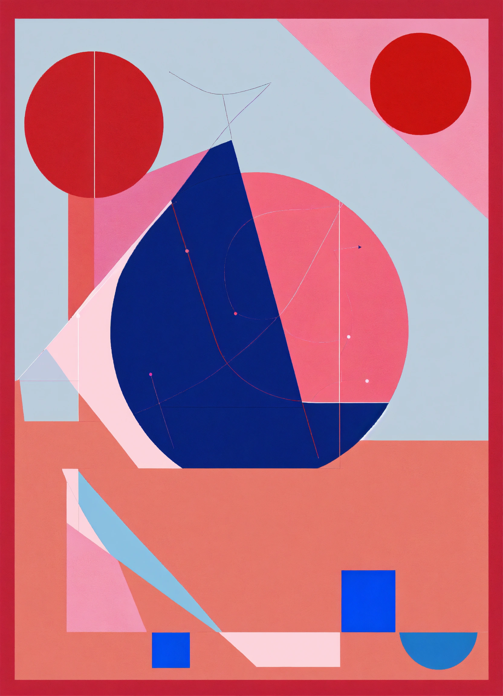 lexica-create-a-poster-with-three-geometric-figures-a-red-square