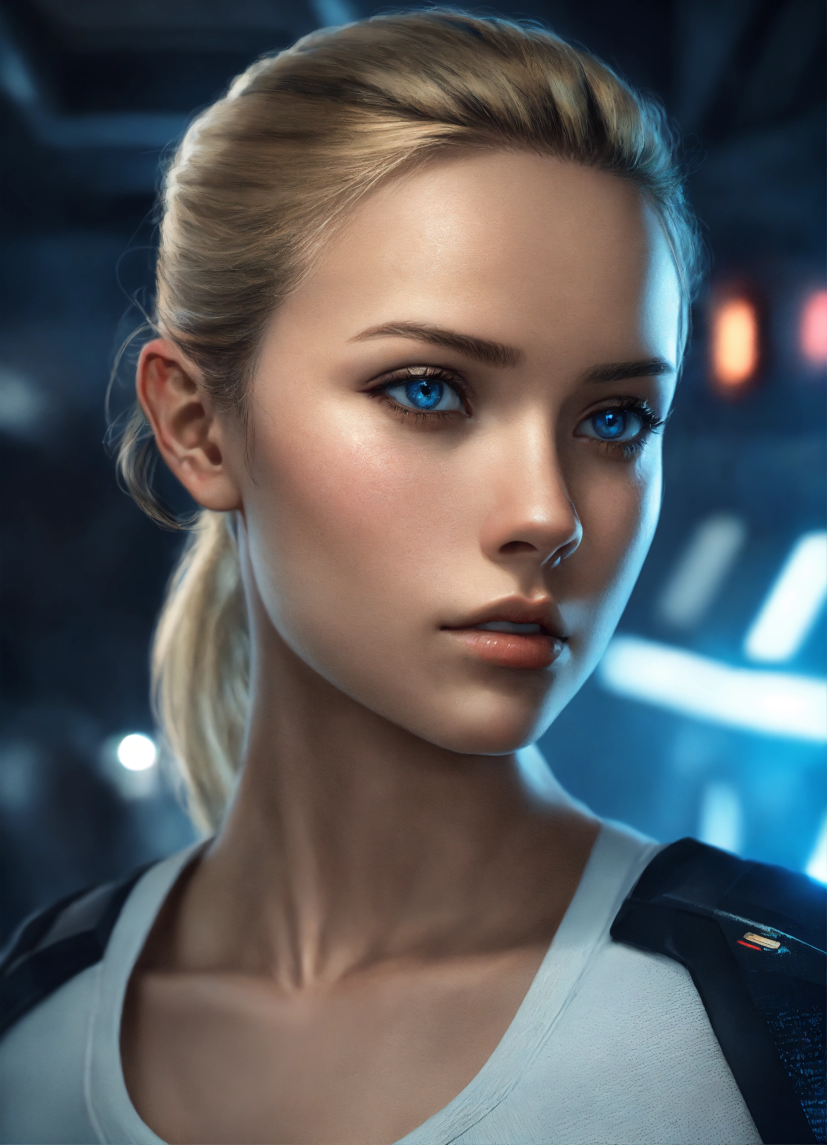 Lexica - A realistic photograph of a pretty 22-year-old woman, blonde ...