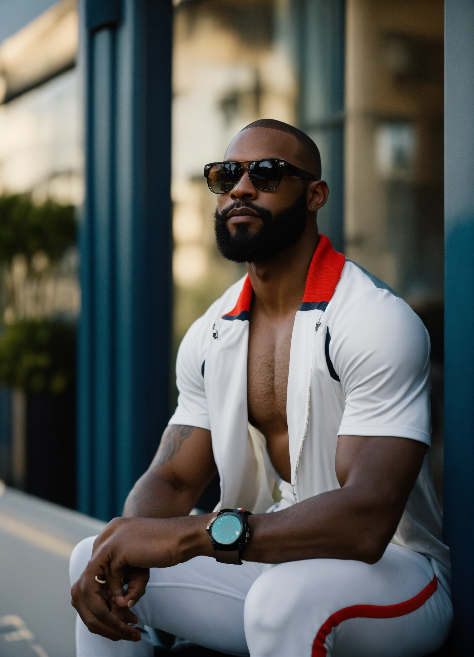 Lexica - A successful, confident 34 year black man with an expressive ...