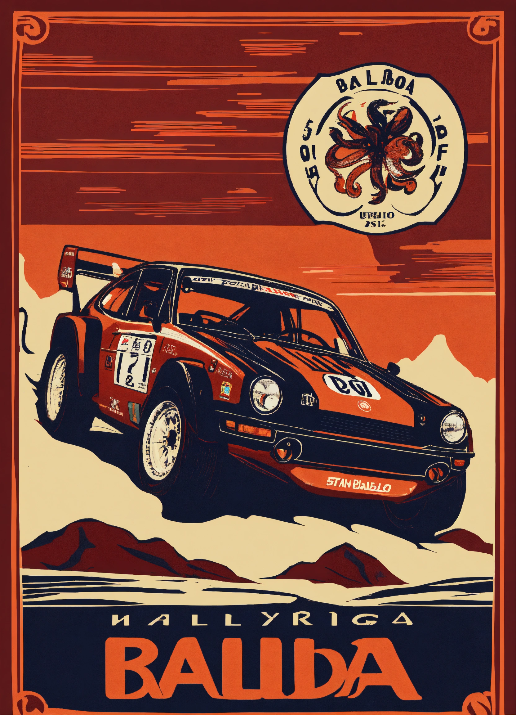 Lexica - Un logo de un equipo de rally que contenga un pulpo y un texto ...