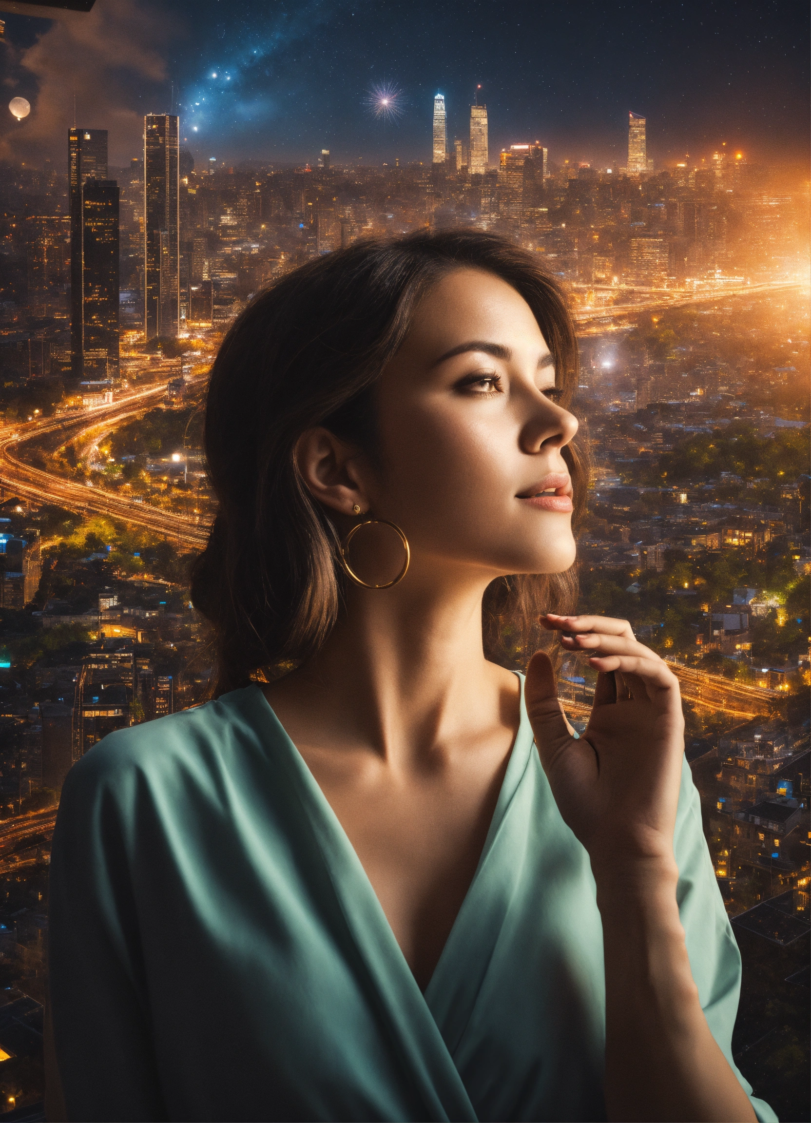 Lexica - A Woman Visualizing the Present Abundant with Opportunities