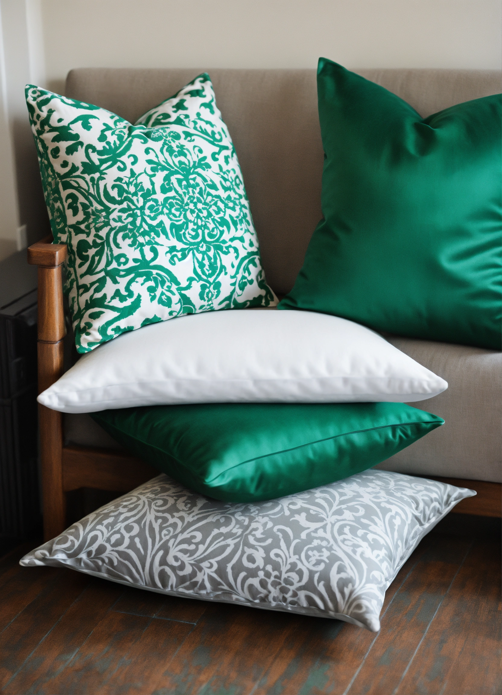 Lexica - DAMASK DECORATIVE ACCENT PILLOWS IN MODERN MINIMALIST IN