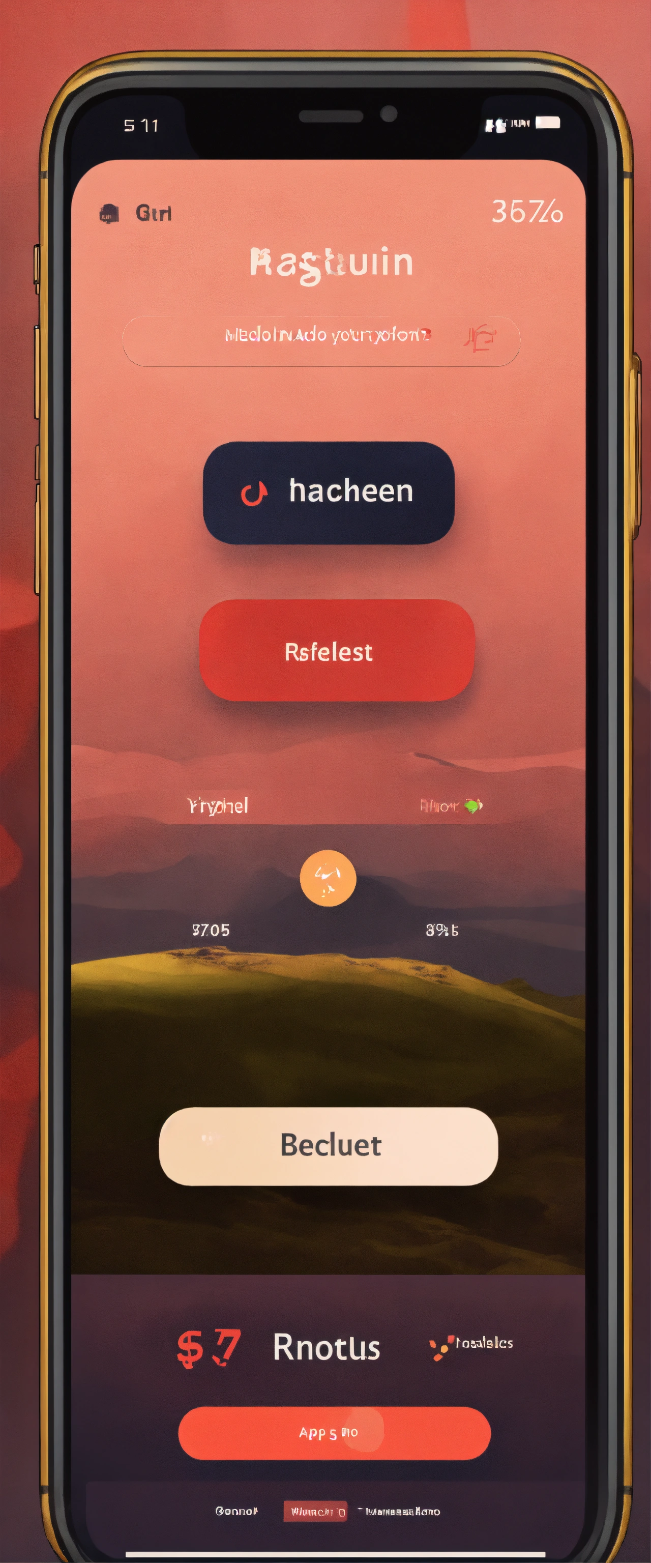 Lexica - Stylised app ui for focusing on task, pomodoro style
